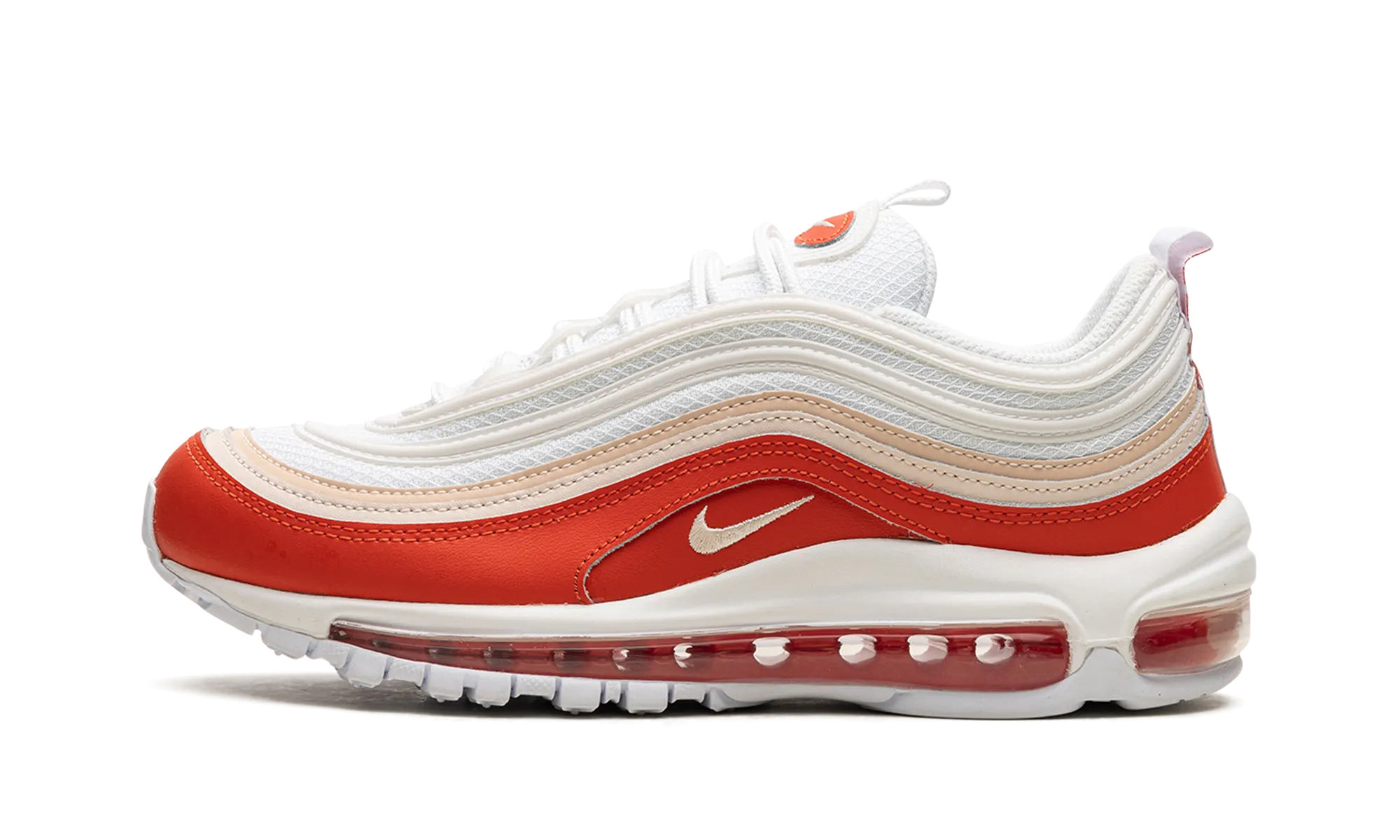 Air Max 97 "Picante Red" running in park fashionable - feature shoes