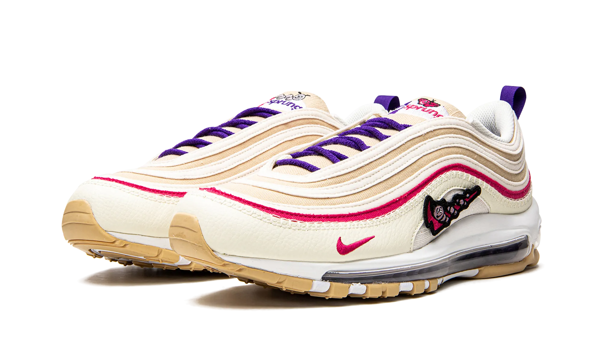 Air Max 97 SE "Air Sprung" Youth running with a safety light