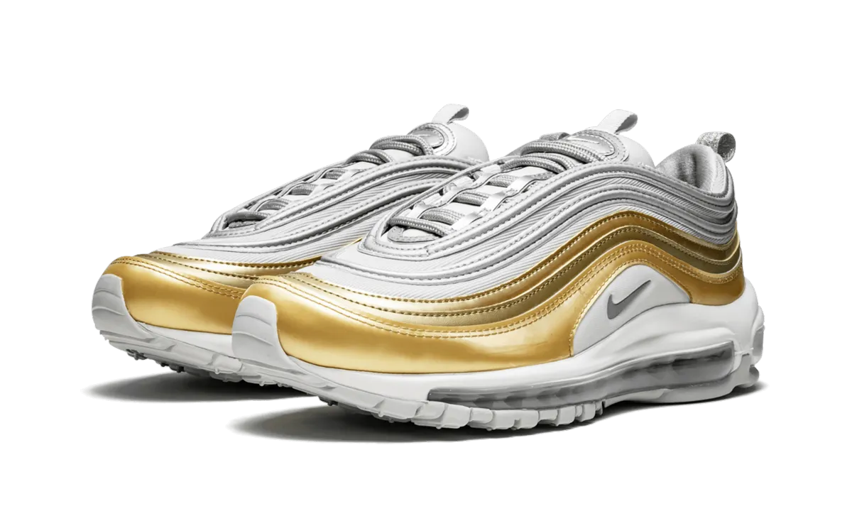 AIR MAX 97 SE WMNS "Metallic Gold/Metallic Silver" Distinctive mid - cut running wear