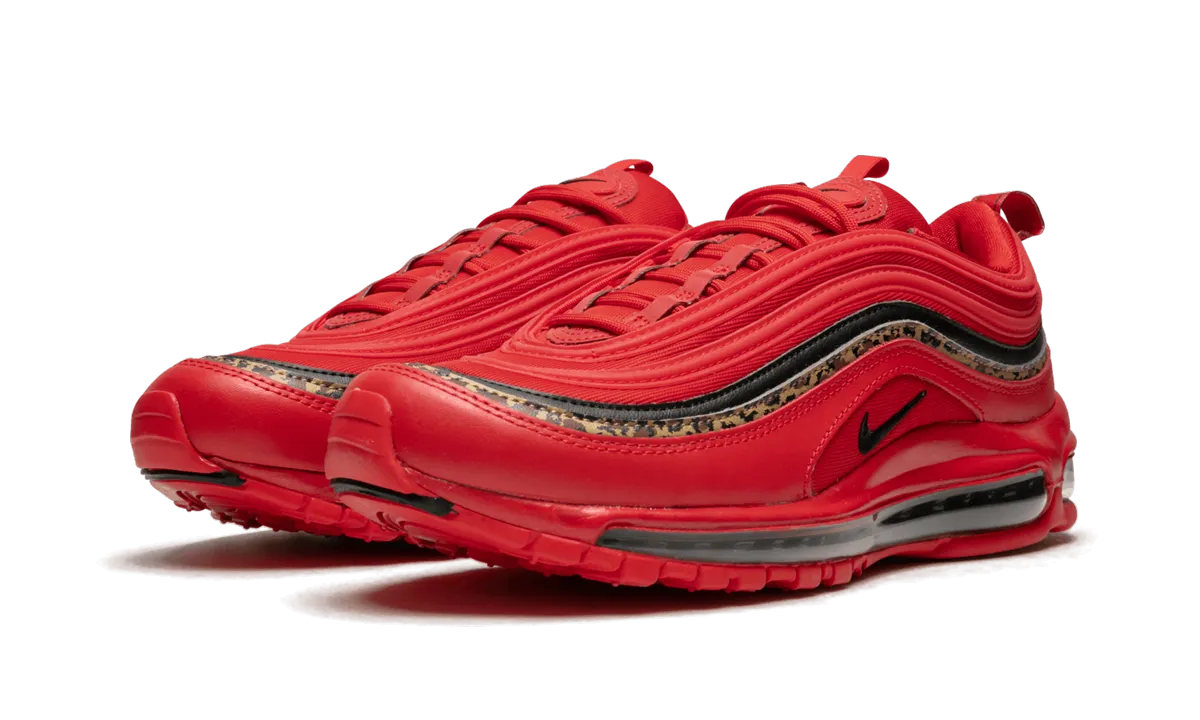 AIR MAX 97 WMNS "Leopard Pack - Red" Snug fit marathon - specific shoes