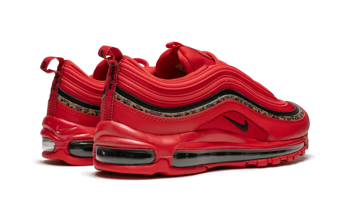 AIR MAX 97 WMNS "Leopard Pack - Red" night run running option running alone shoes