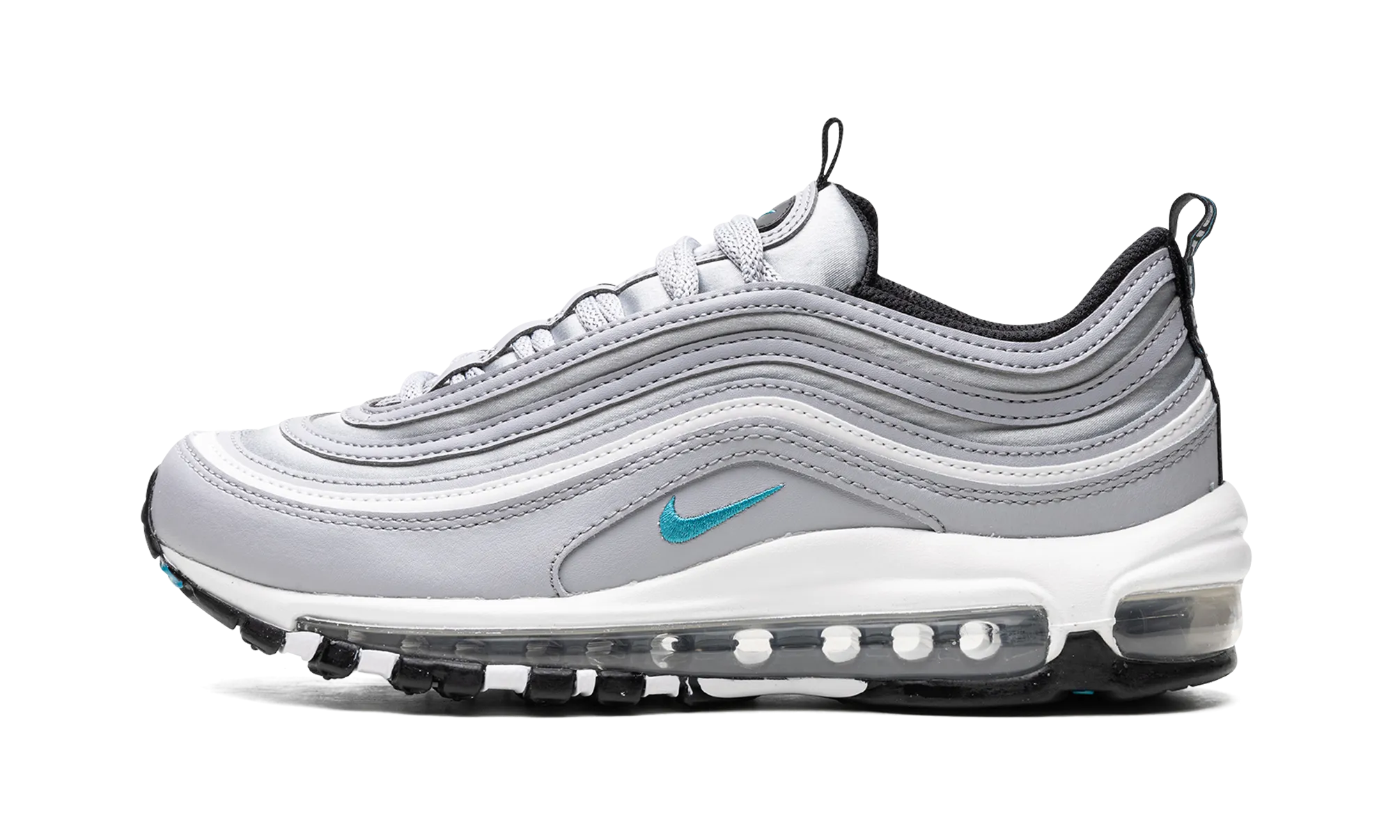 high - visibility AIR MAX 97 WMNS "Wolf Grey / Teal Nebula"