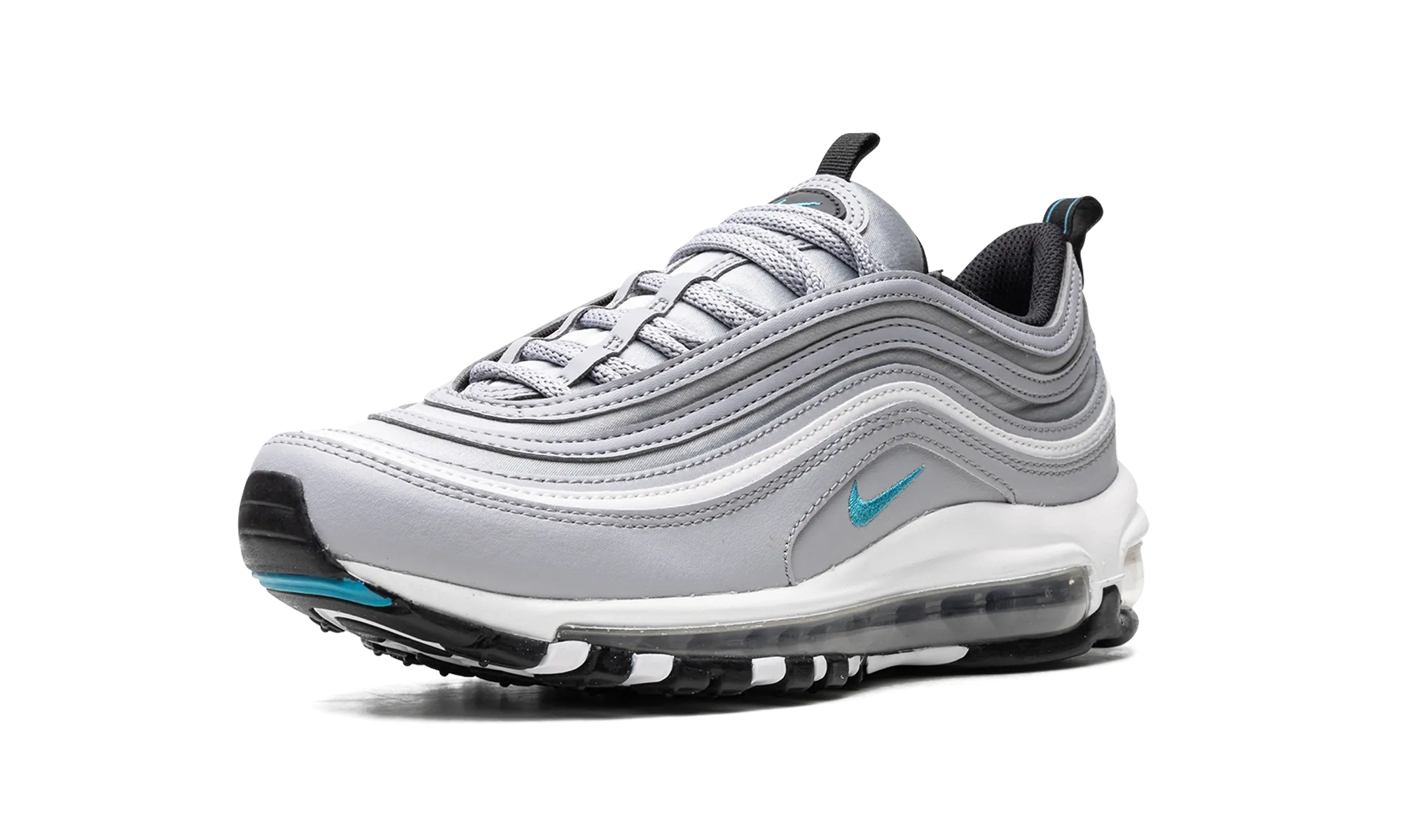 barefoot - style shoes strength - training running shoes AIR MAX 97 WMNS "Wolf Grey / Teal Nebula"