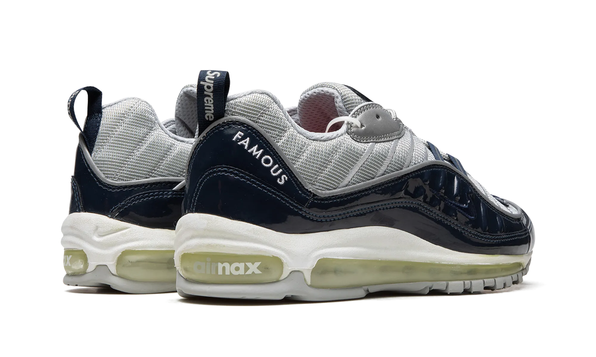 Air Max 98 "Supreme - Navy" running for agility Odor-resistant