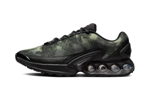 Air Max Dn "Black Olive Aura Medium Olive Metallic Silver" running in urban areas