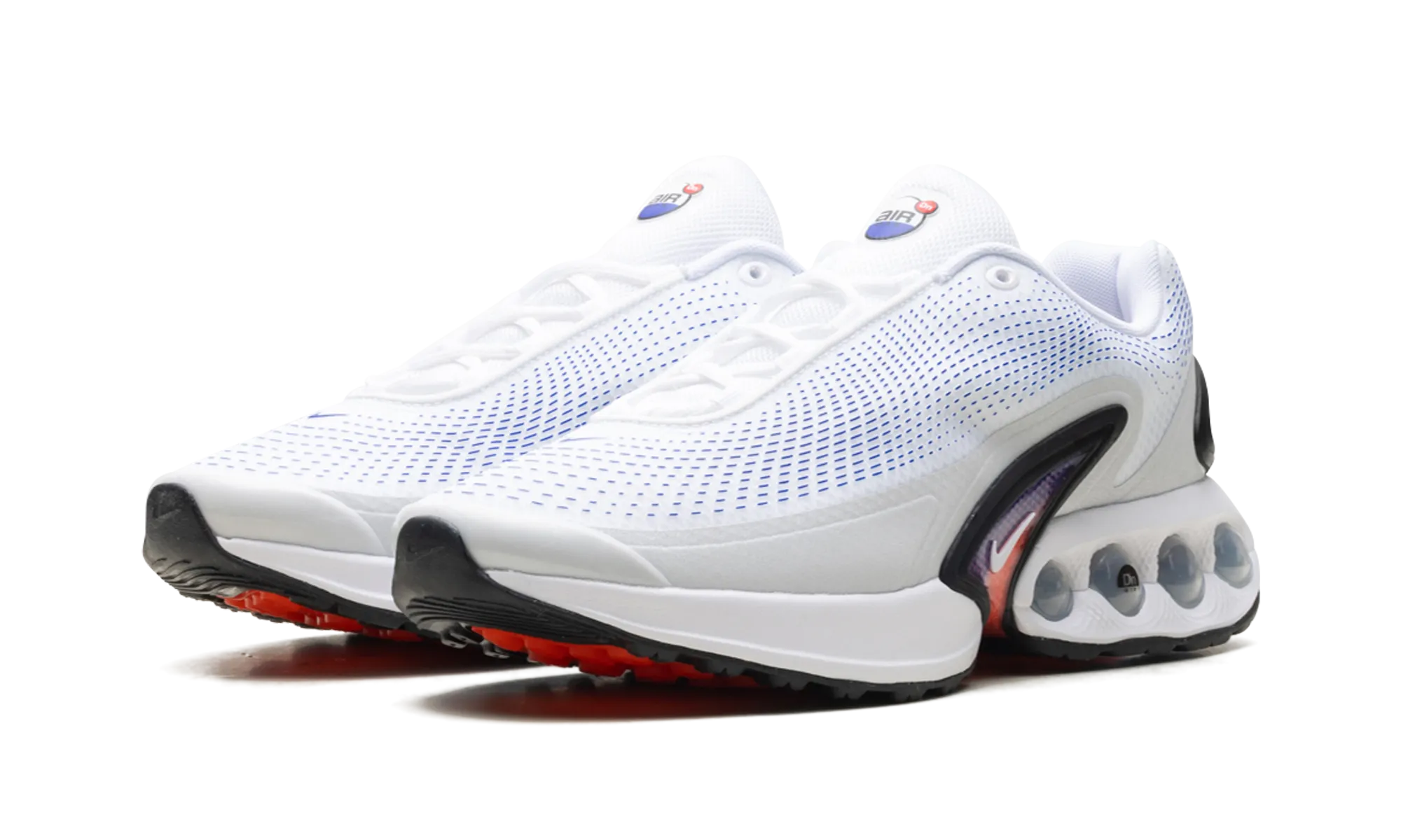 Air Max Dn "White Racer Blue Bright Crimson" solid - color shoes