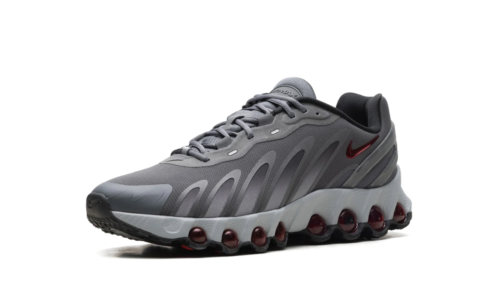 Air Max Dn8 "Iron Grey Bright Crimson" angular outsole running shoes