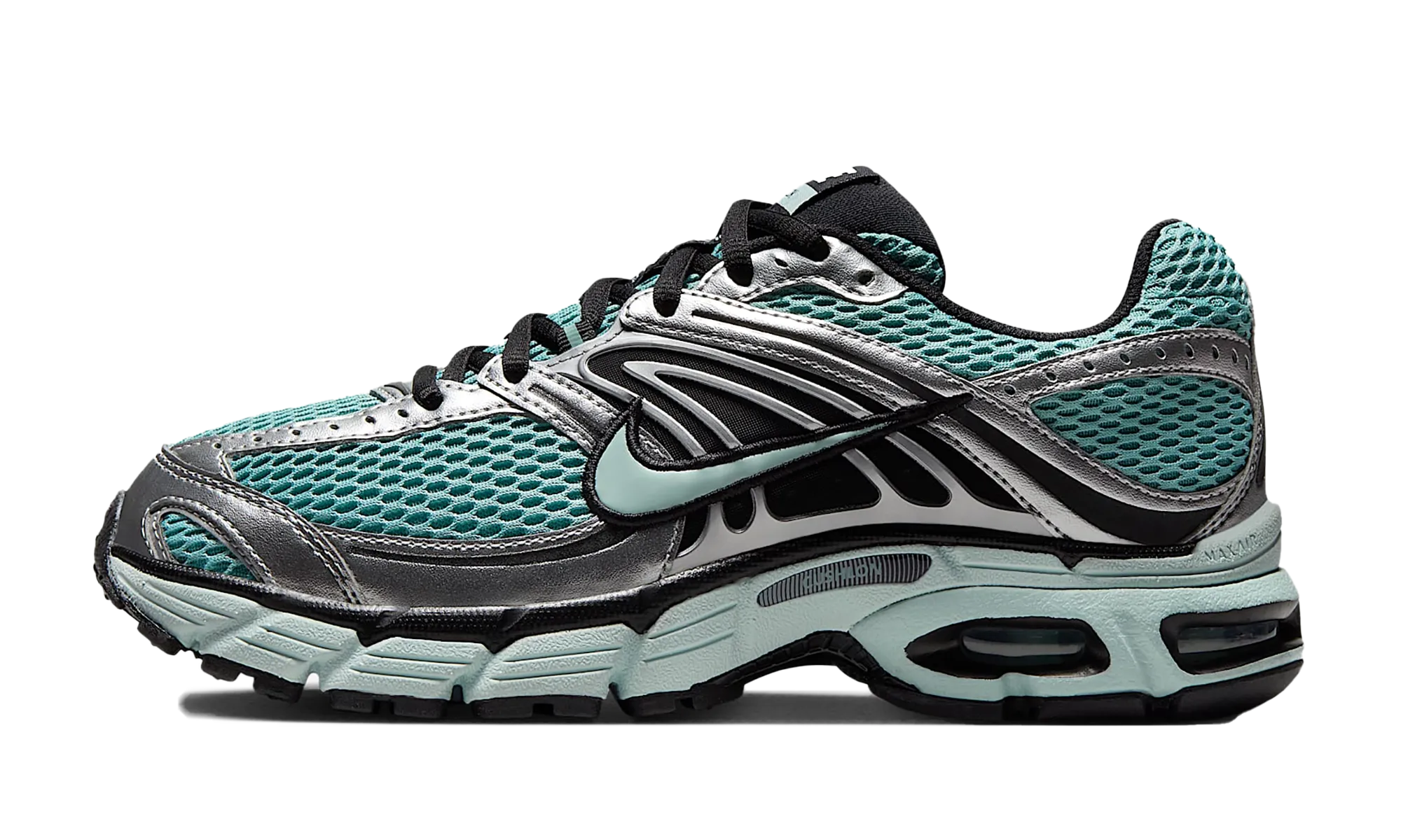 Air Max Moto 2K WMNS "Cannon / Green Haze" running in a polar area Light Footed