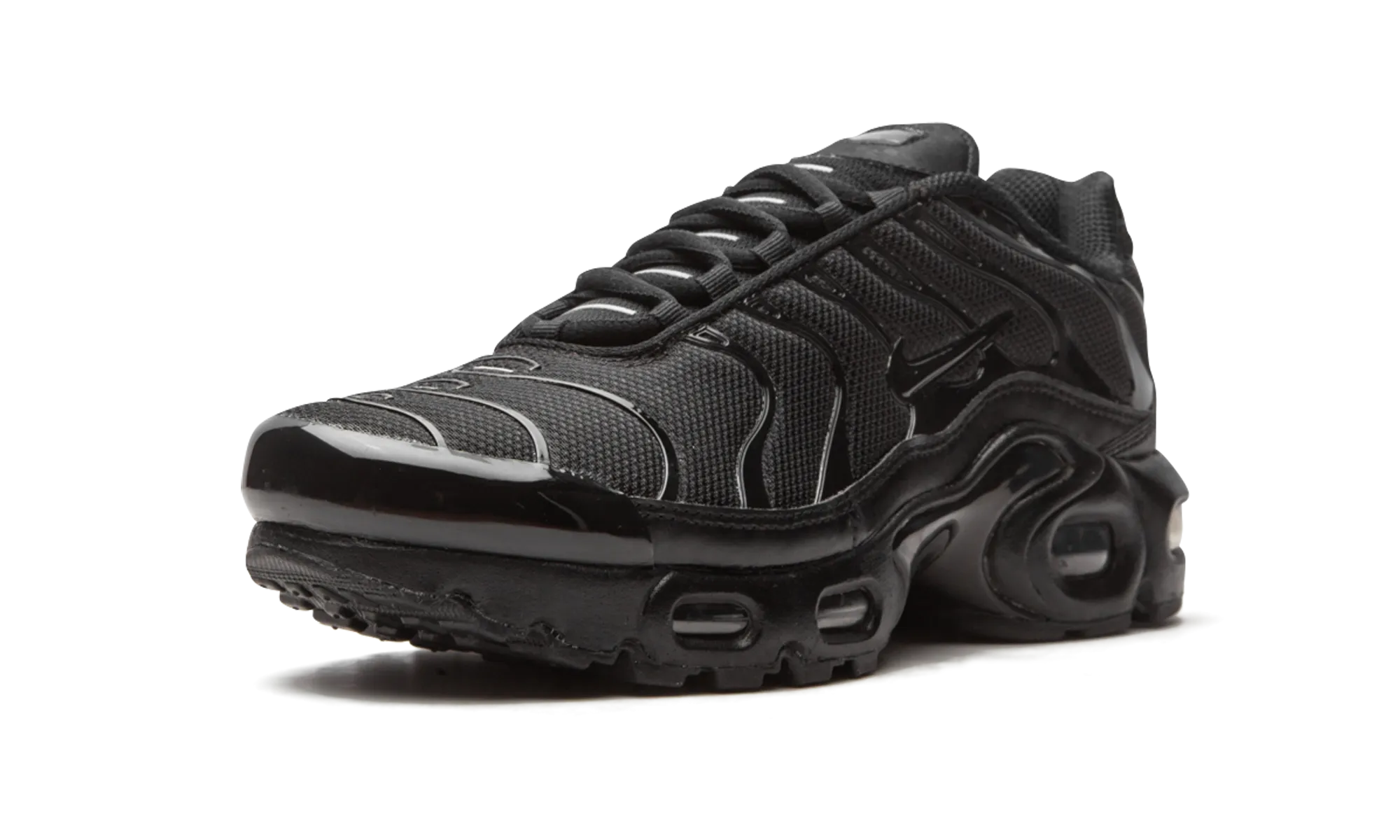 on - road shoes running shoes for amateur male runners Air Max Plus GS "Triple Black"