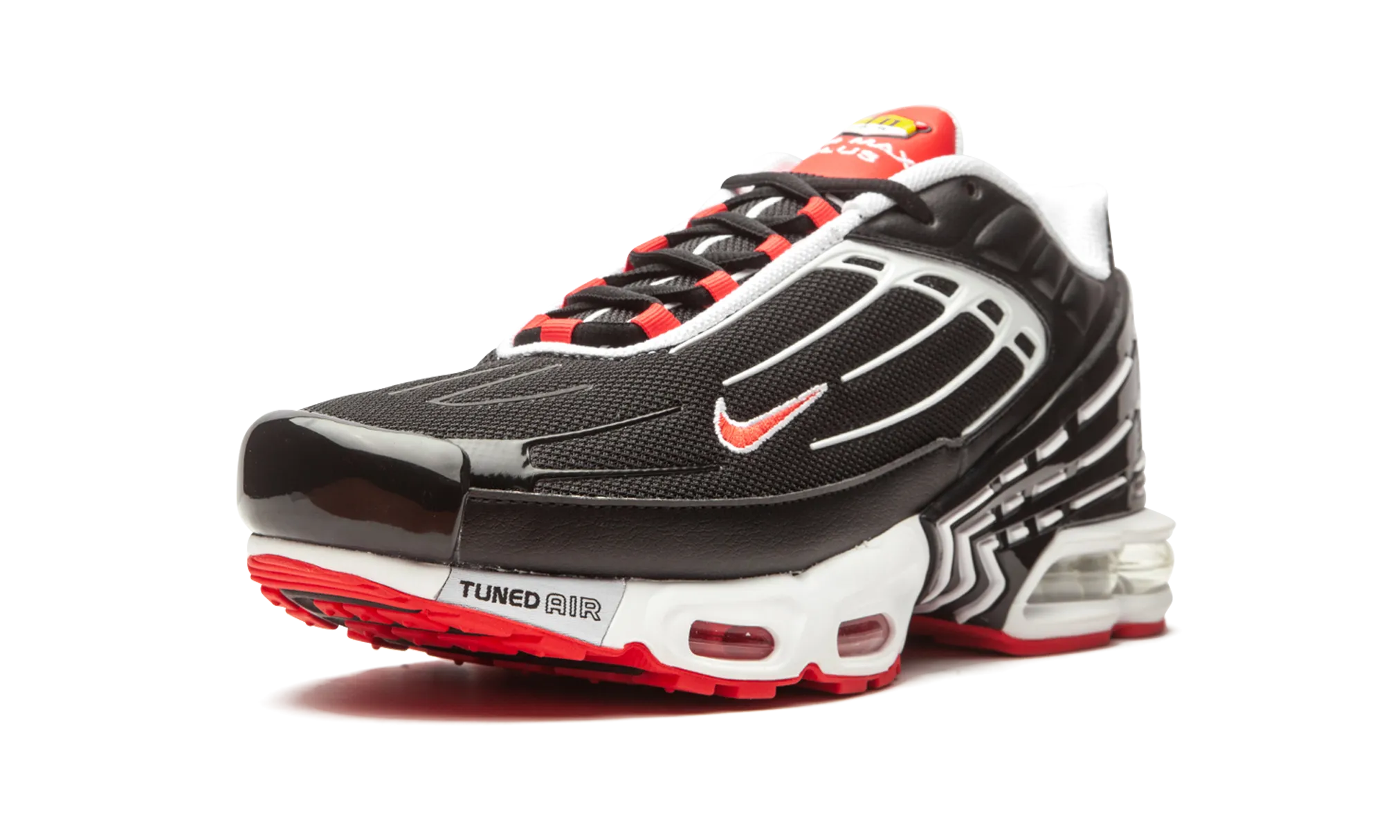 bright colored shoes heel - hugging Air Max Plus III
