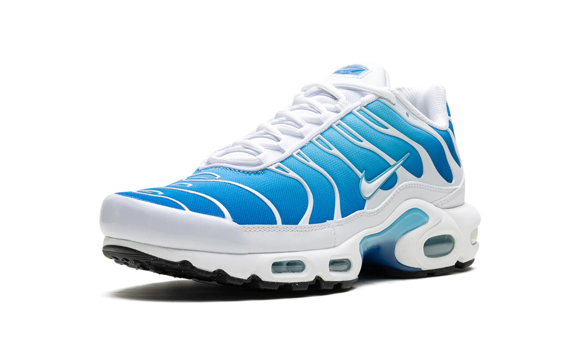 running with a smooth outsole recycled - material running gear Air Max Plus "Blue Gaze"