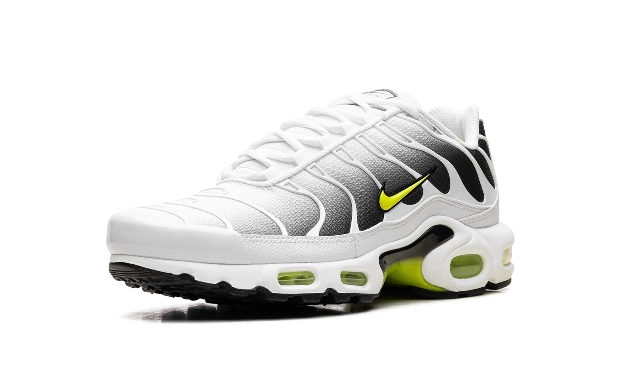 fashion - forward shoes Air Max Plus "White Black Volt"