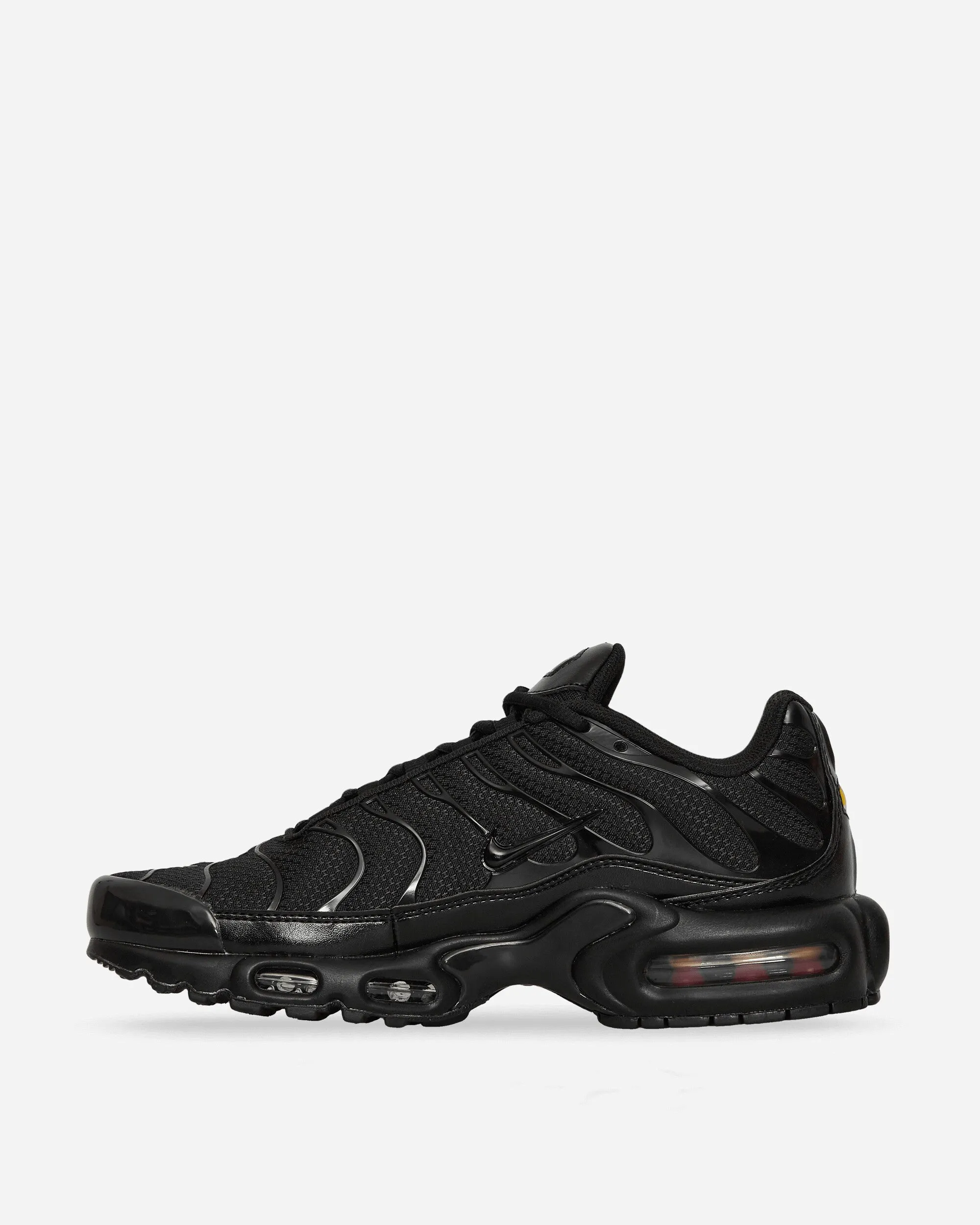 Air Max Plus Sneakers Black Work Out Breathable Footbed