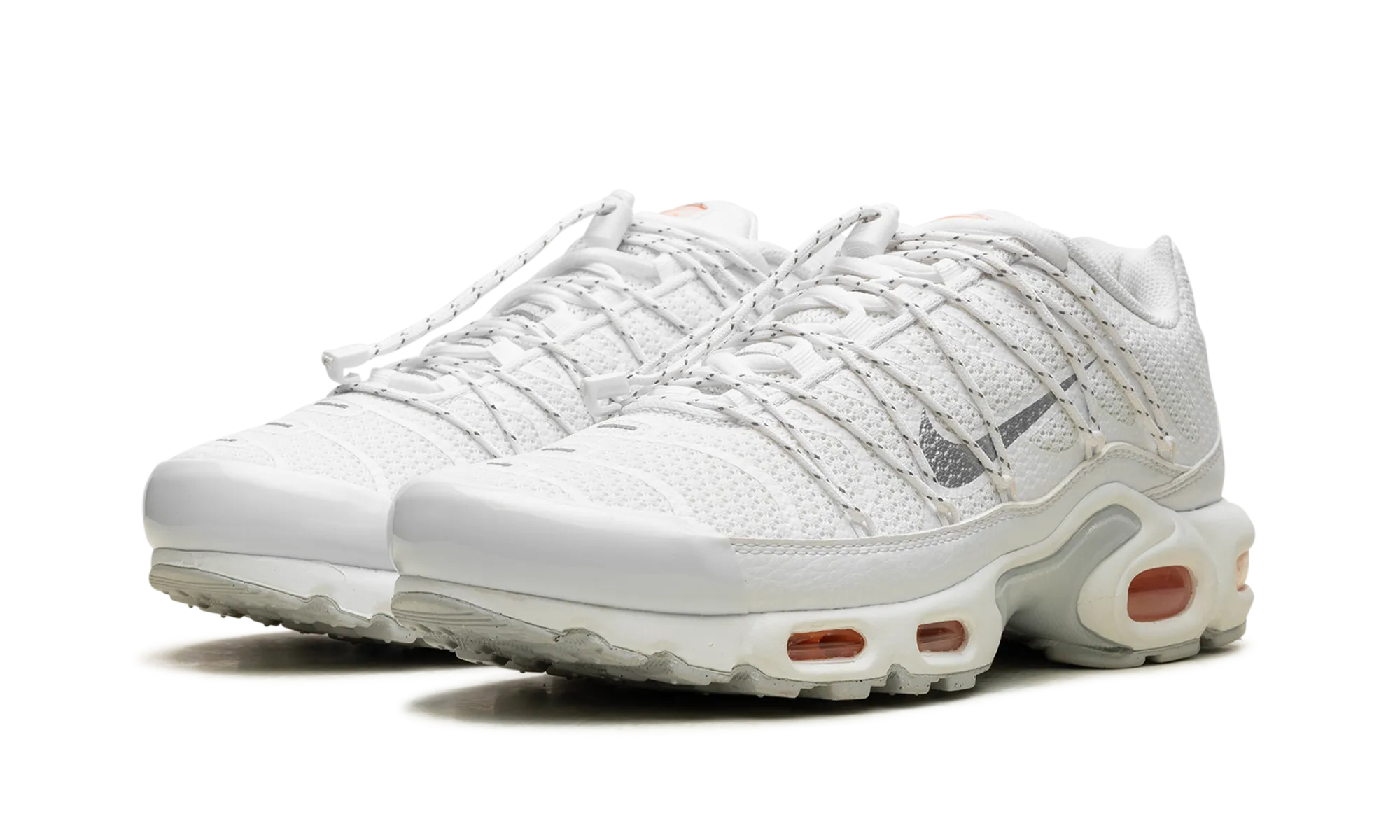 Air Max Plus Utility "White Safety Orange" running in the wind shoes