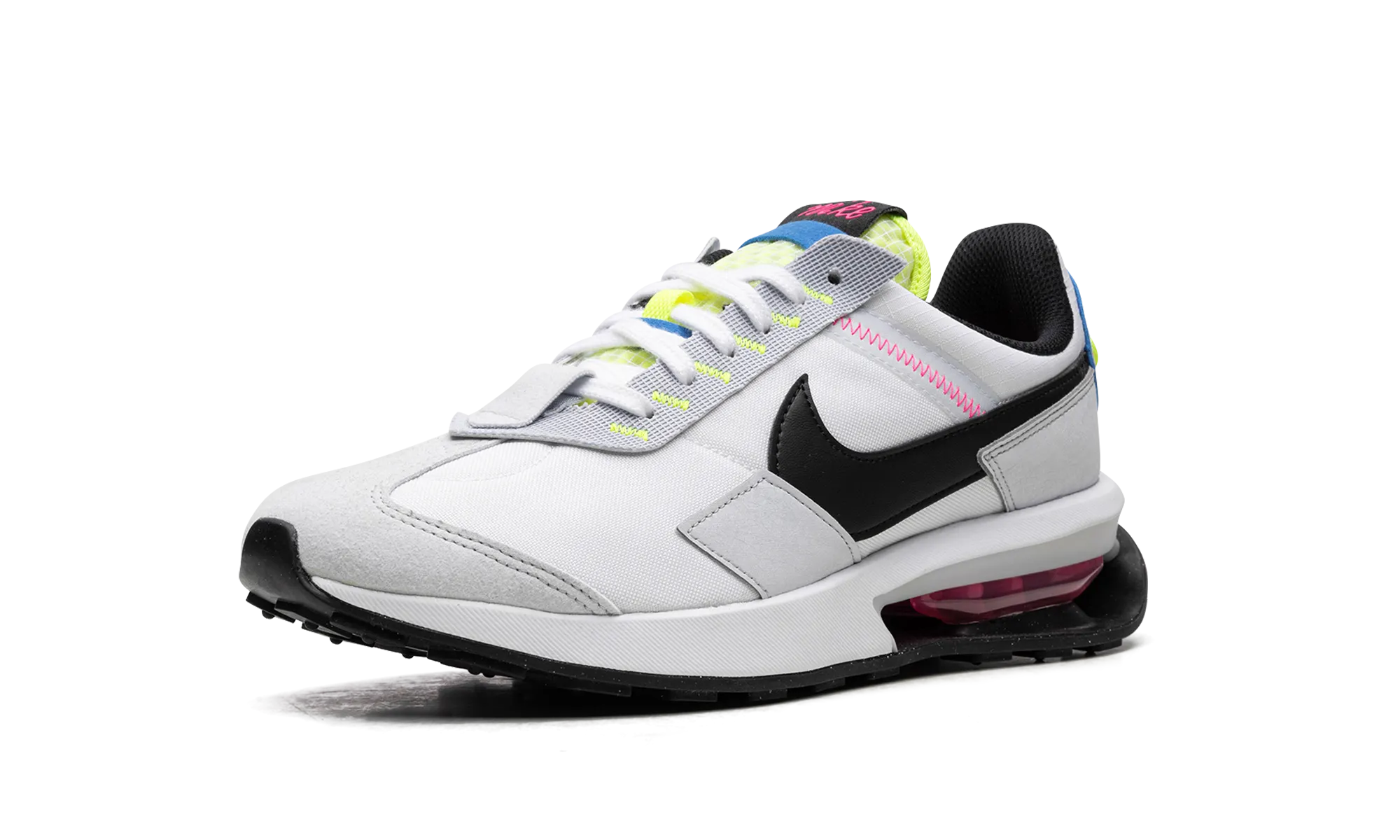 dual - density sole shoes TextileUpper Air Max Pre-Day "White Pure Platinum Volt"
