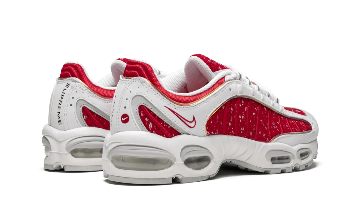 removable - insole shoes mid - top cut Air Max Tailwind 4 / S "Supreme - White/Red"