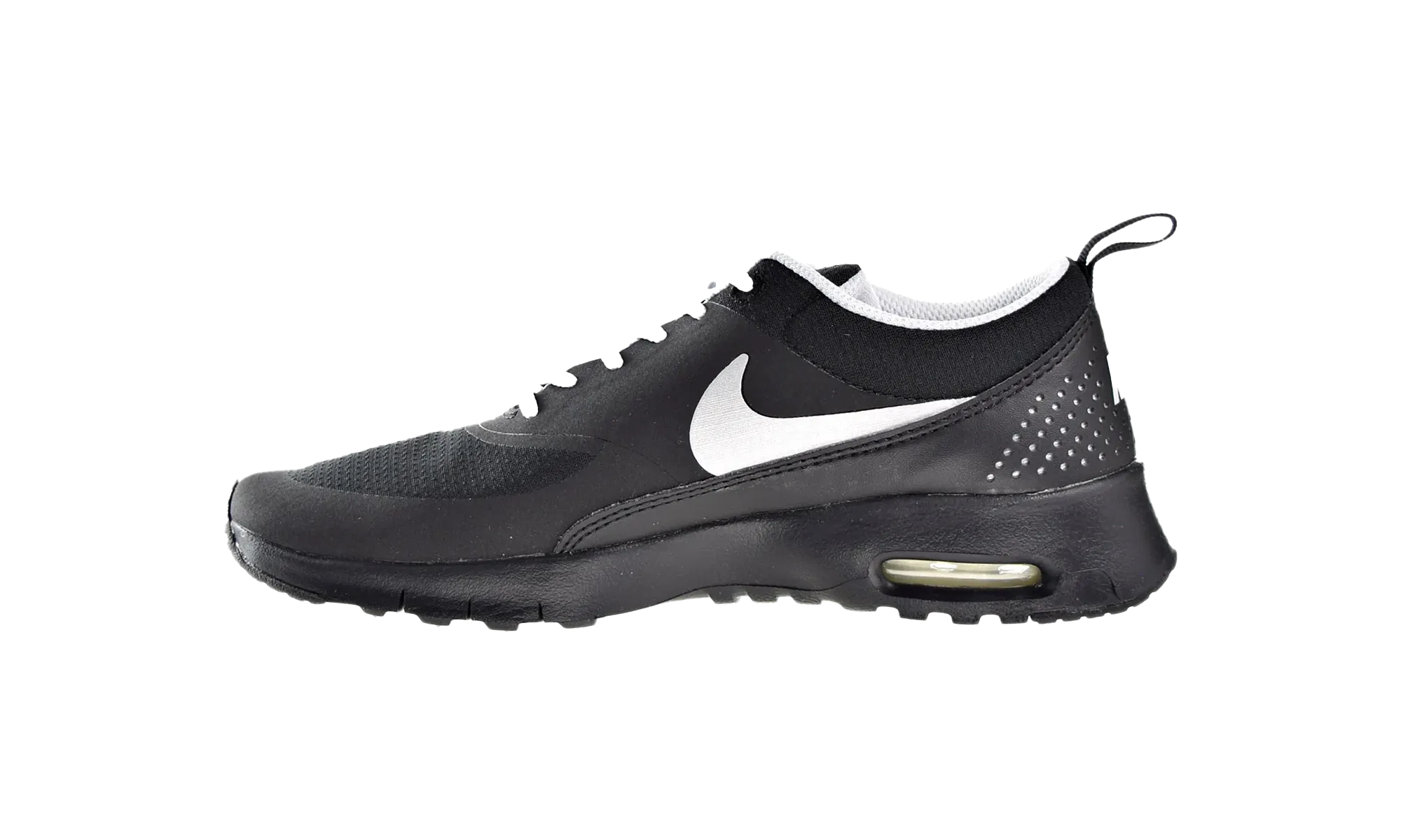 anti - odor running gear Strength - improving Air Max Thea GS "Black-Metallic Platinium"