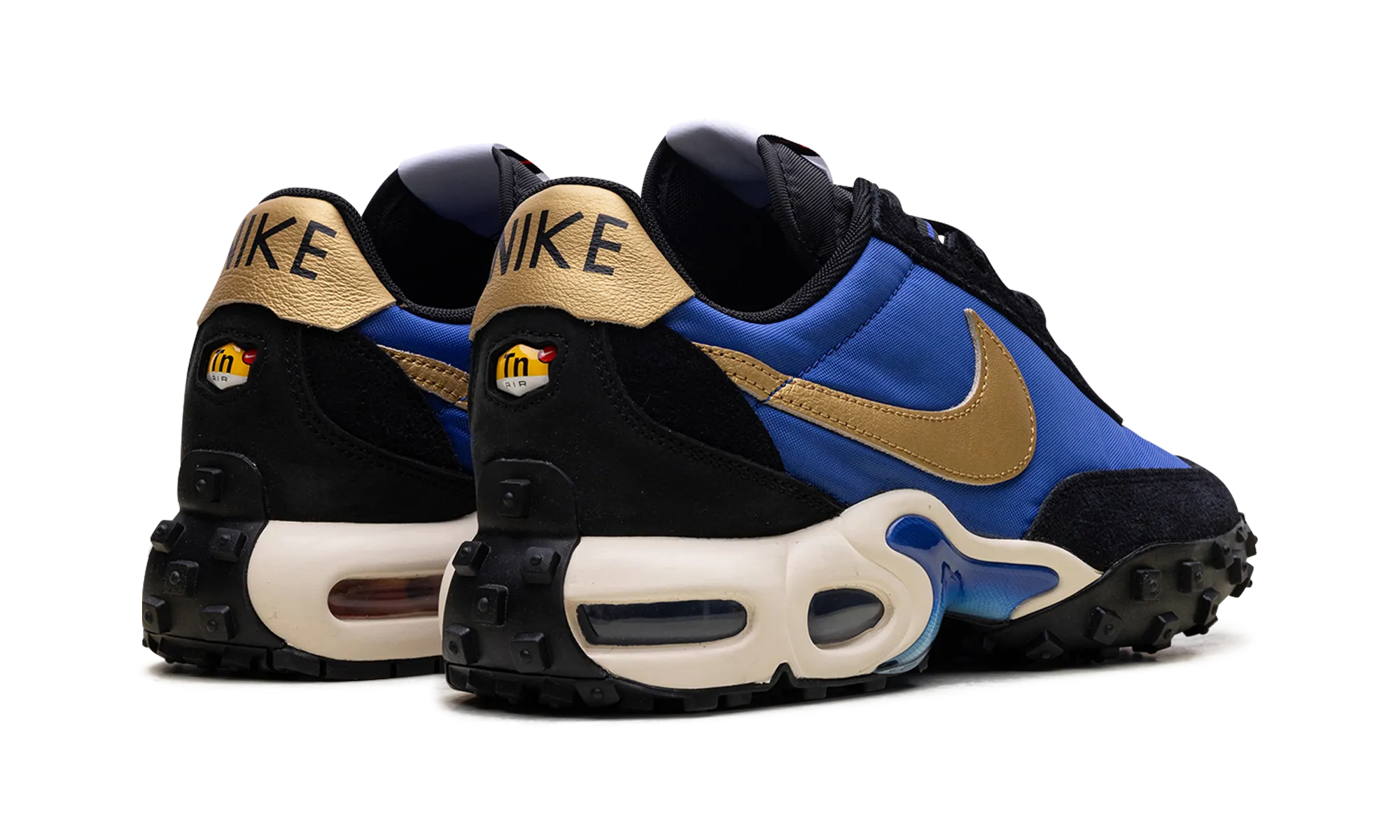 Air Max Waffle Racer "Hyper Blue / Metallic Gold" logo - zipped shoes long - lasting - quality shoes