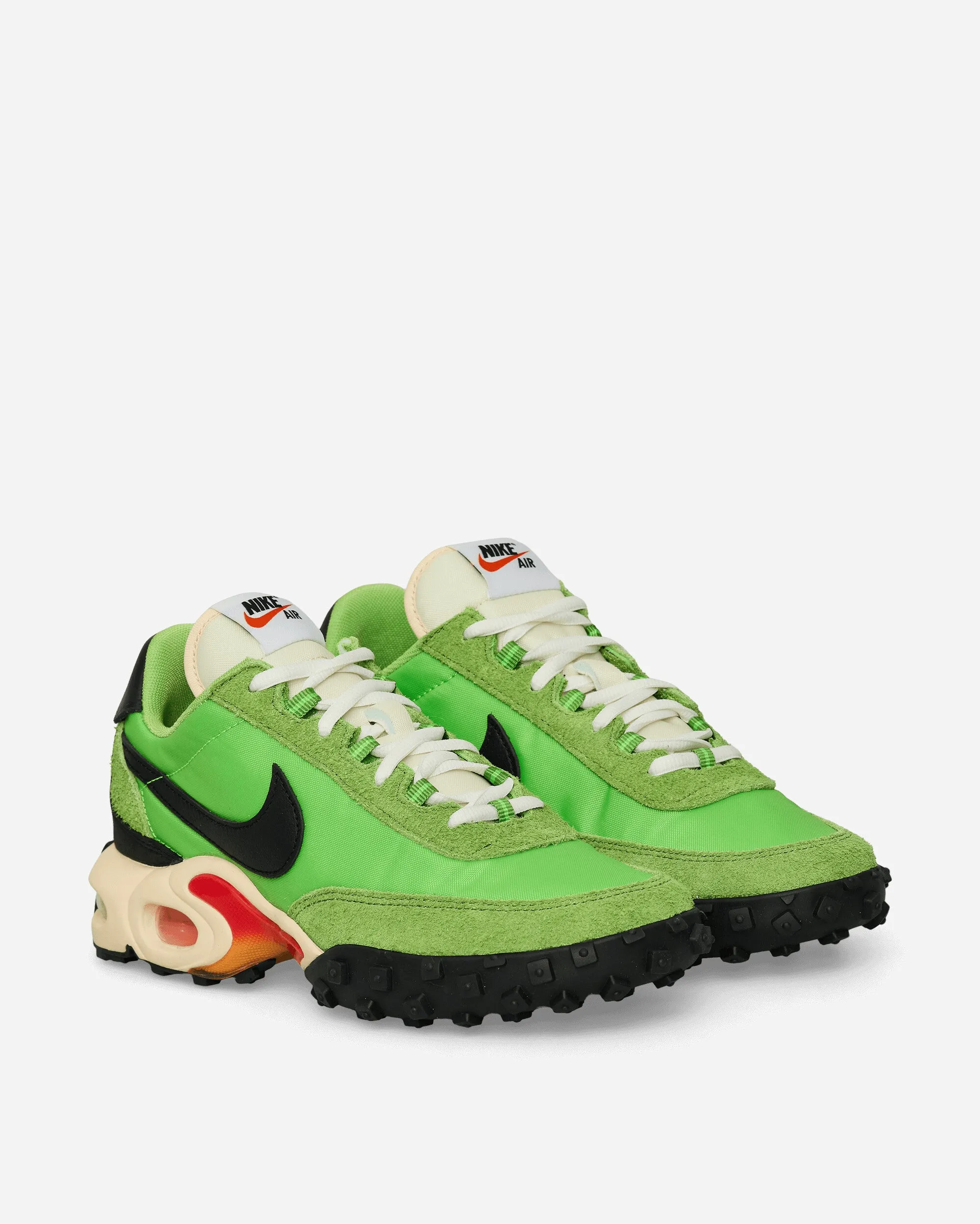 Push Power Friction Free Laces Air Max Waffle Sneakers Action Green / Black