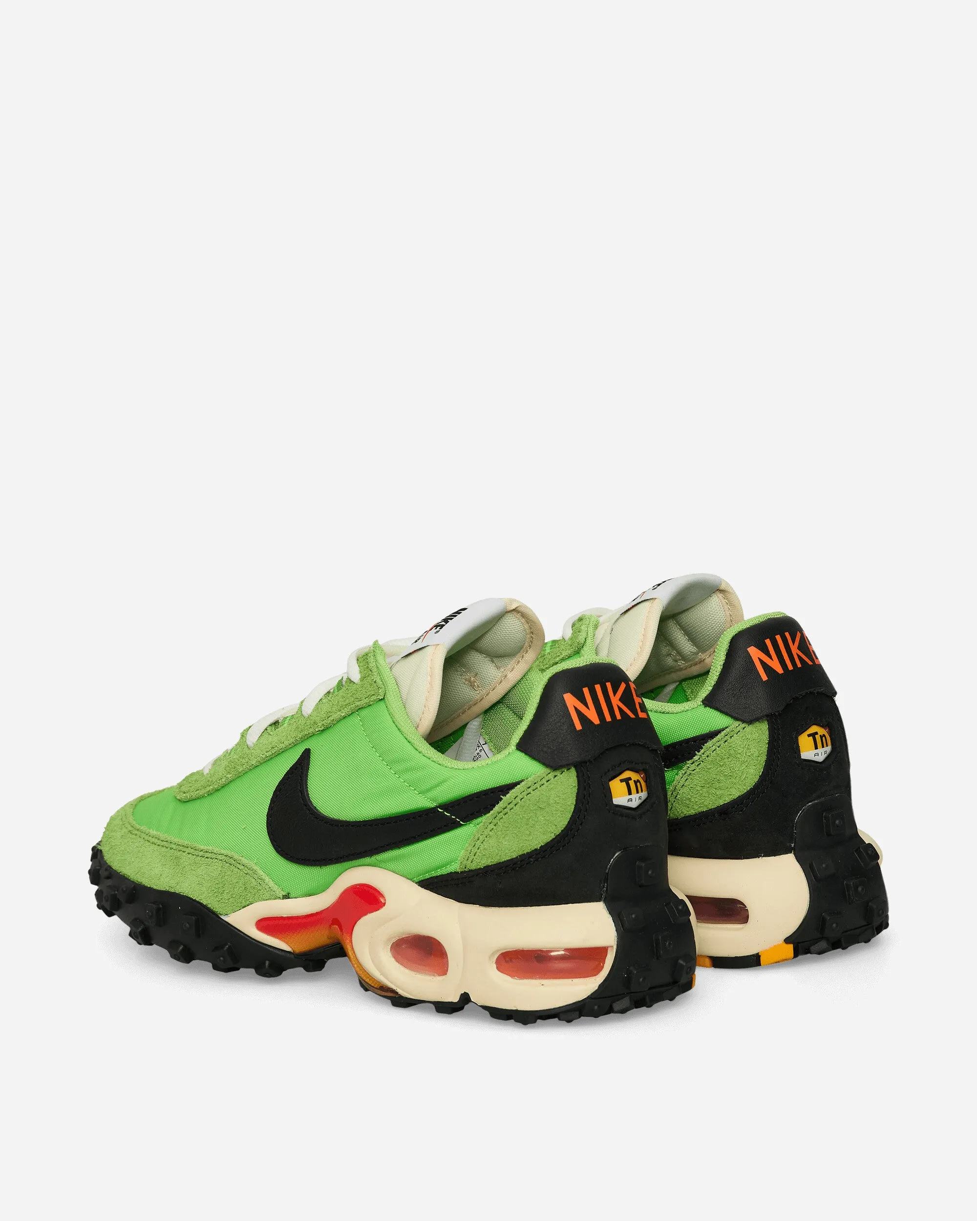 Air Max Waffle Sneakers Action Green / Black Reinforced sidewalls Work Walk