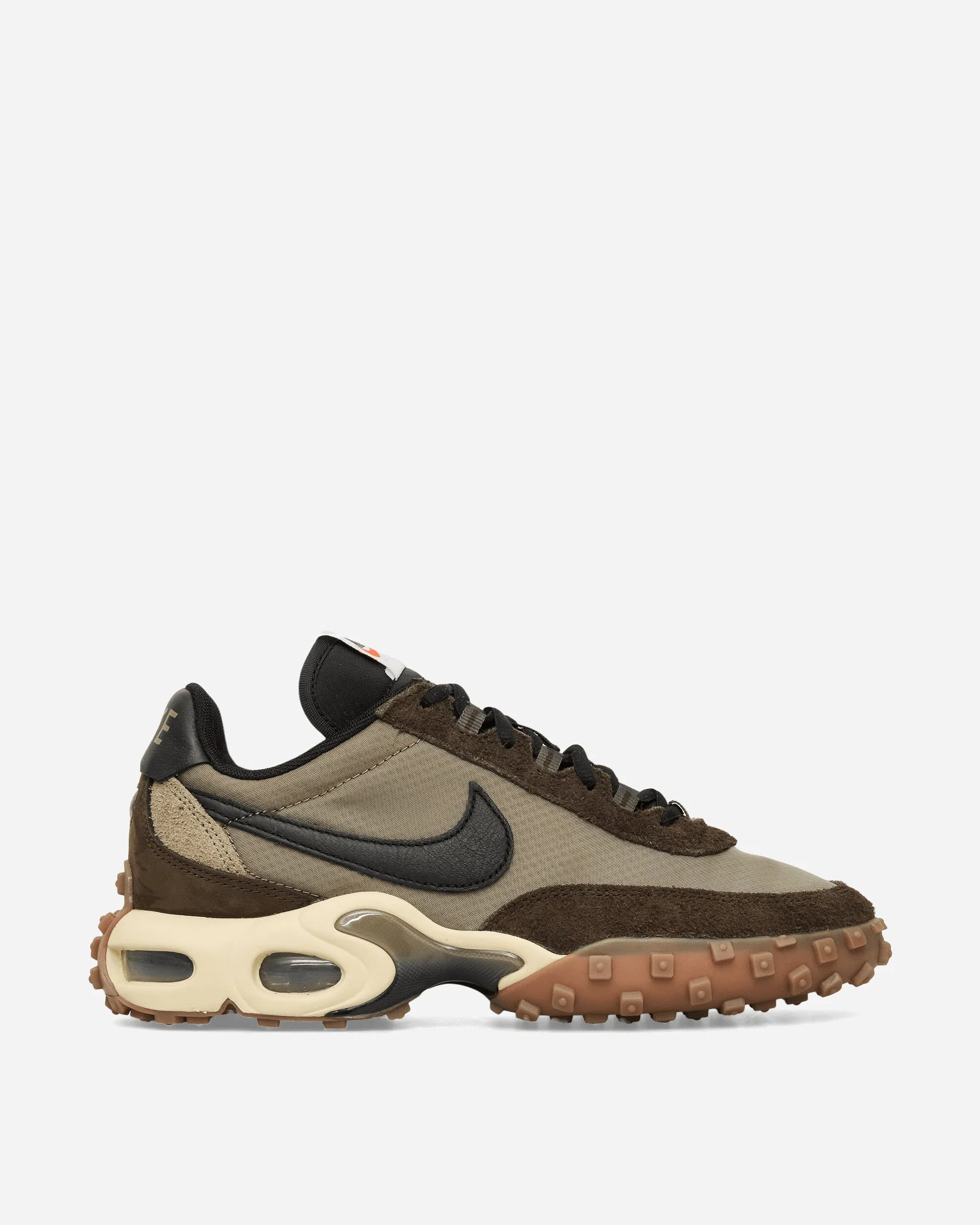 Sock Like Collar Air Max Waffle Sneakers Matte Olive / Legion Brown