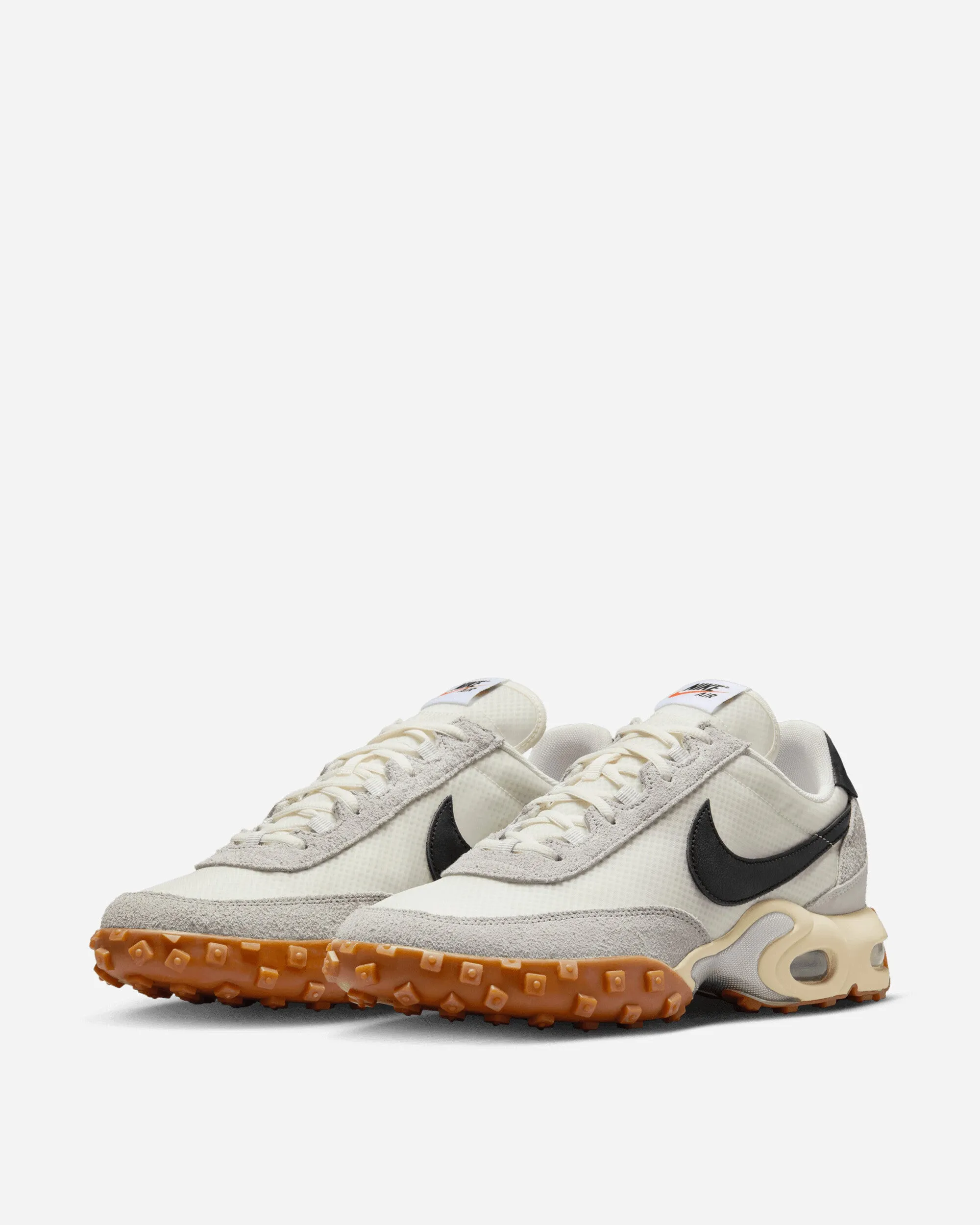 Perforated Tongue Air Max Waffle Sneakers Sail / Neutral Grey