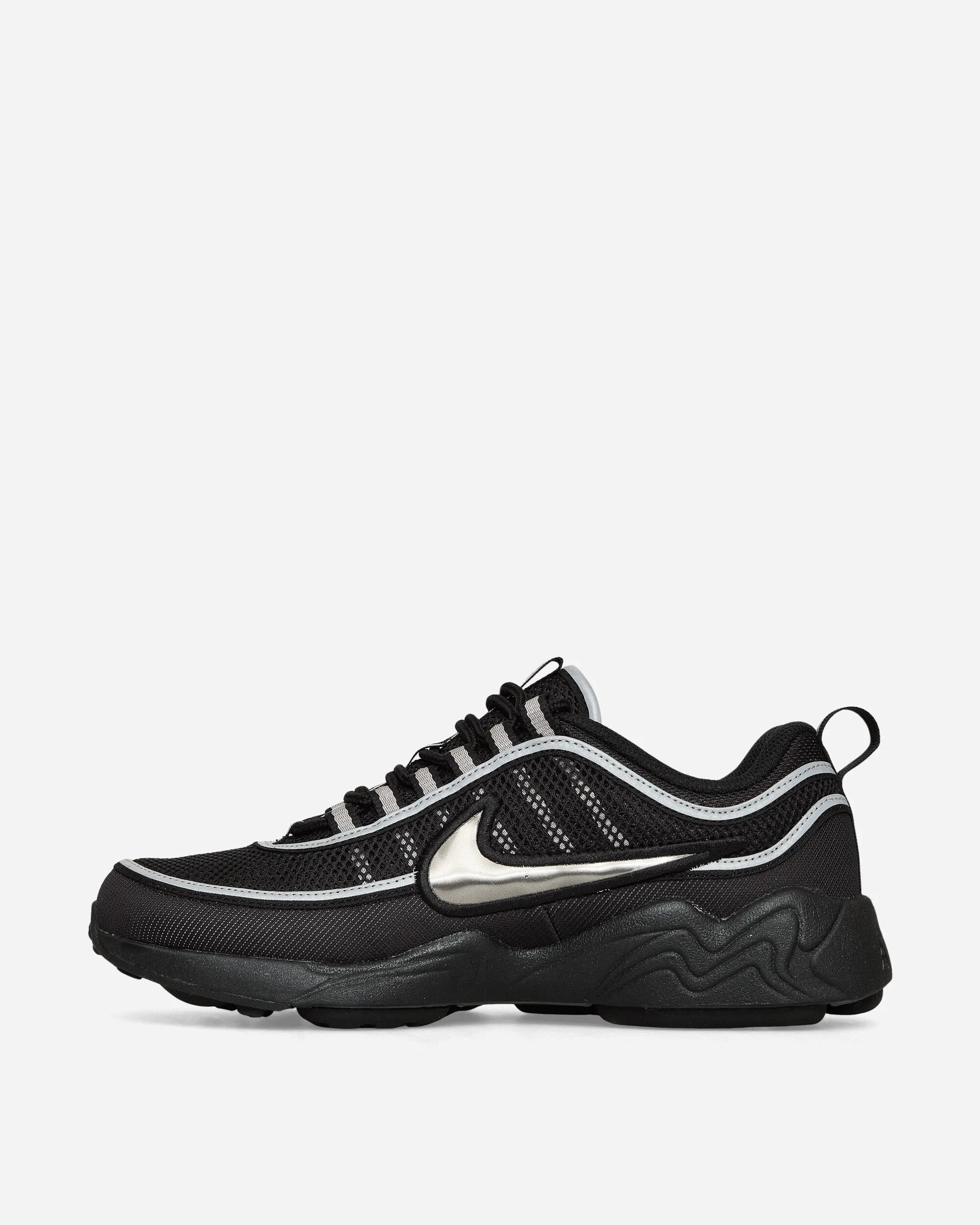 Pressure Dispersing Footbed Air Zoom Spiridon Sneakers Black / Metallic Silver