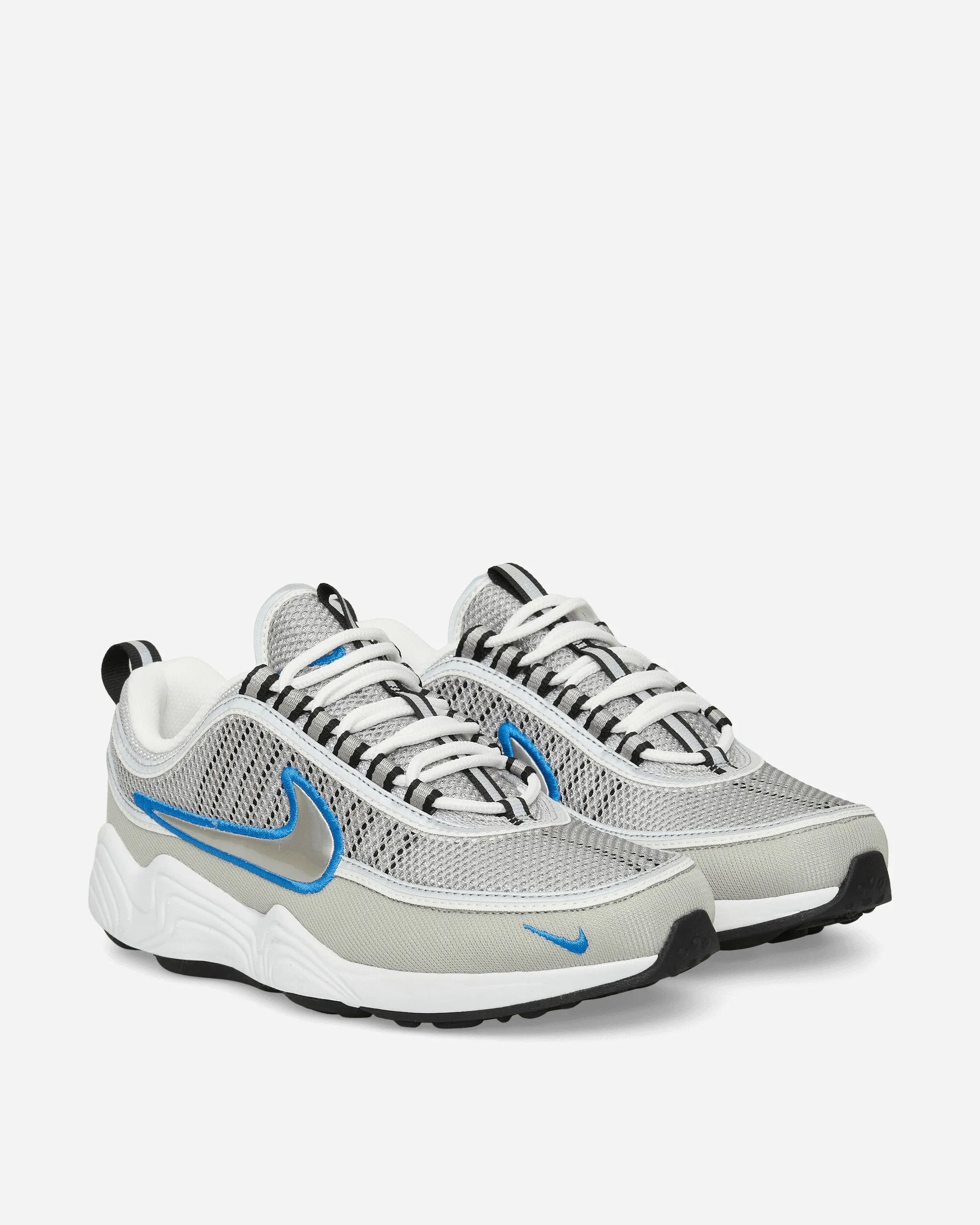 PaddedTongue Air Zoom Spiridon Sneakers Metallic Silver / Signal Blue