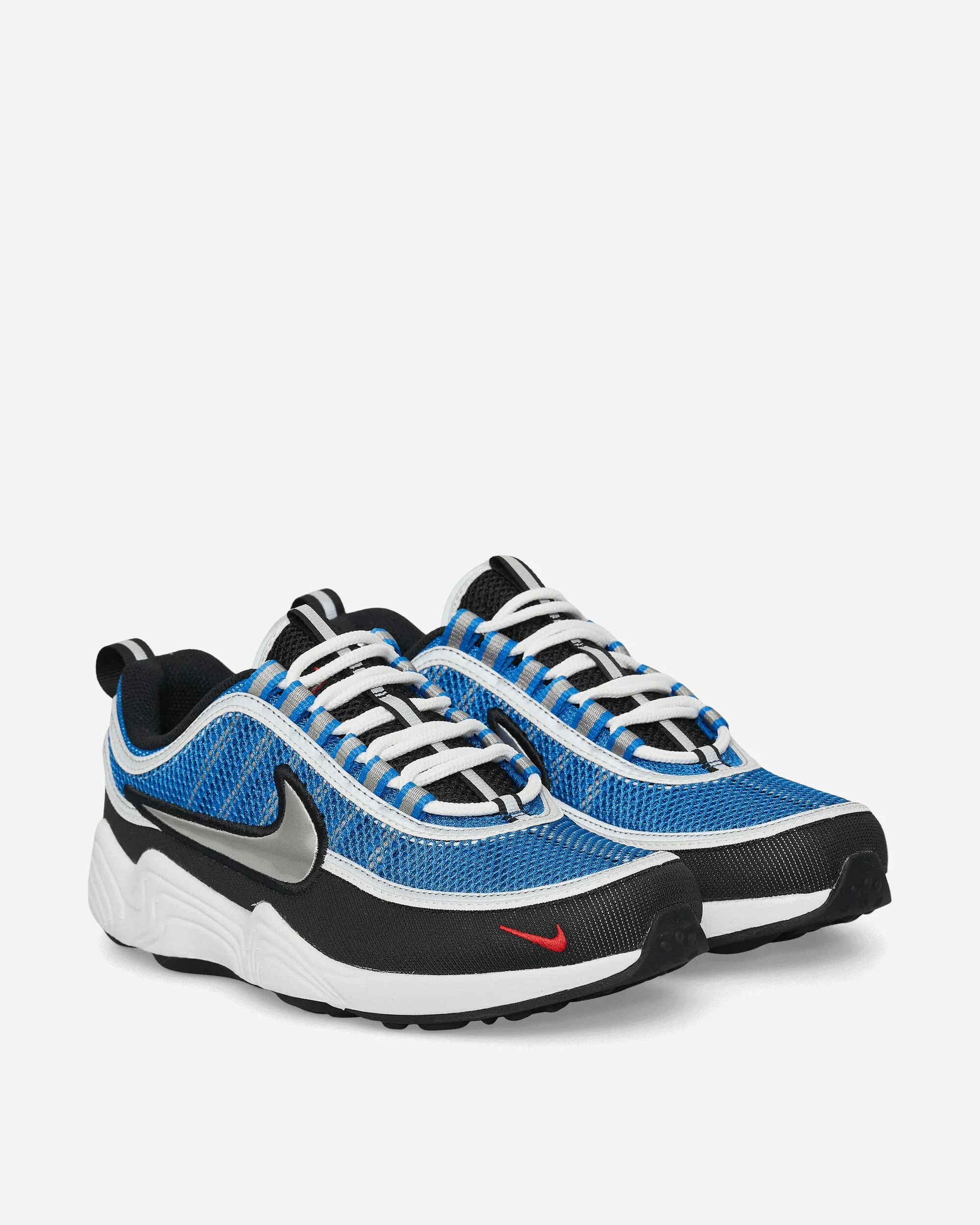 Arch   Support Blown Rubber Outsole Air Zoom Spiridon Sneakers Signal Blue / Metallic Luster
