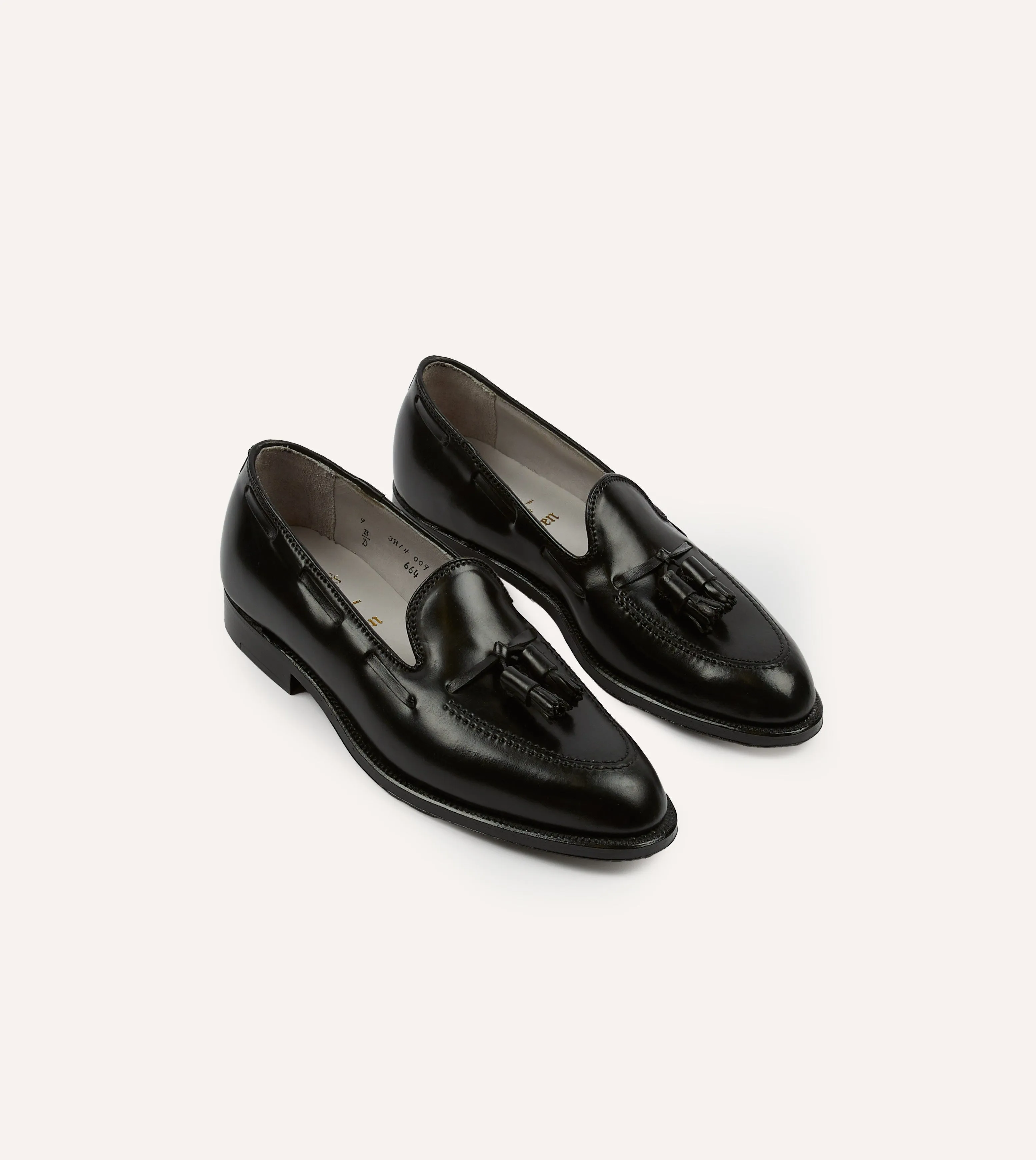 Alden Black Cordovan Tassel Loafer Hybrid Workday Foot Hug