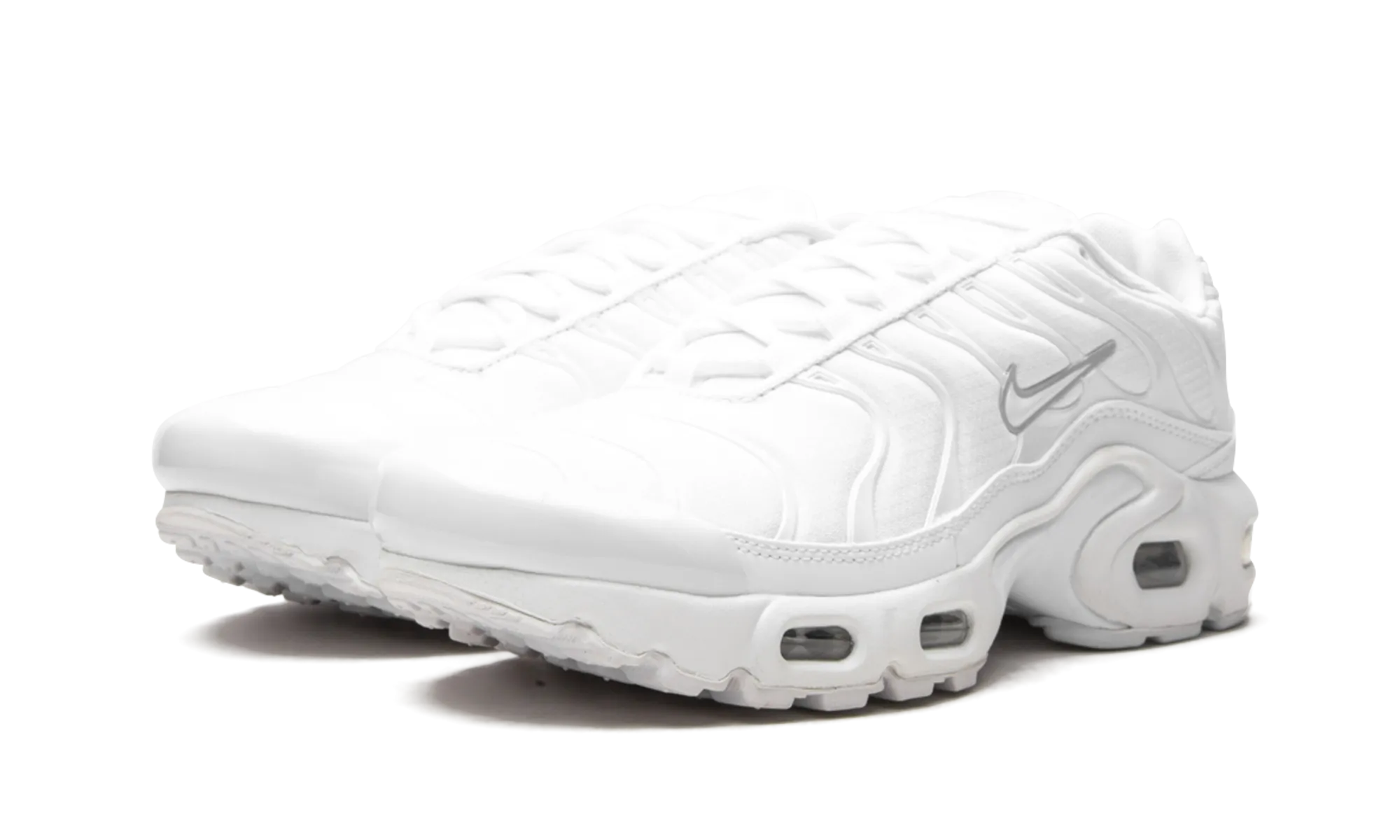 Air Max Plus GS "Triple White" fashion - sneakers