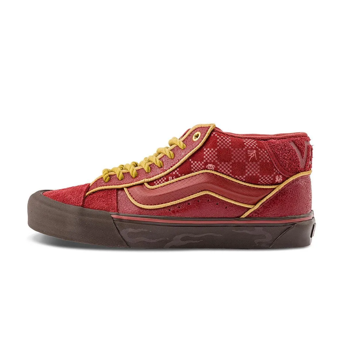 Knu Mid Skool Year of the Dragon 'Dark Red' Impact-absorbing design