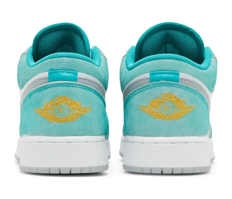 GS Nike Air Jordan 1 Low SE (New Emerald) Eco Friendly Dye Process
