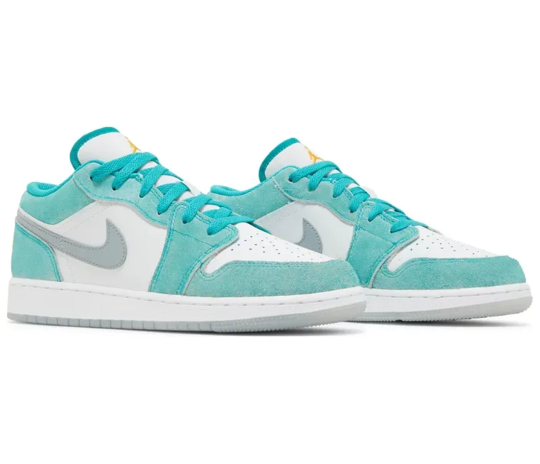 Dynamic chic Zip Up Style GS Nike Air Jordan 1 Low SE (New Emerald)