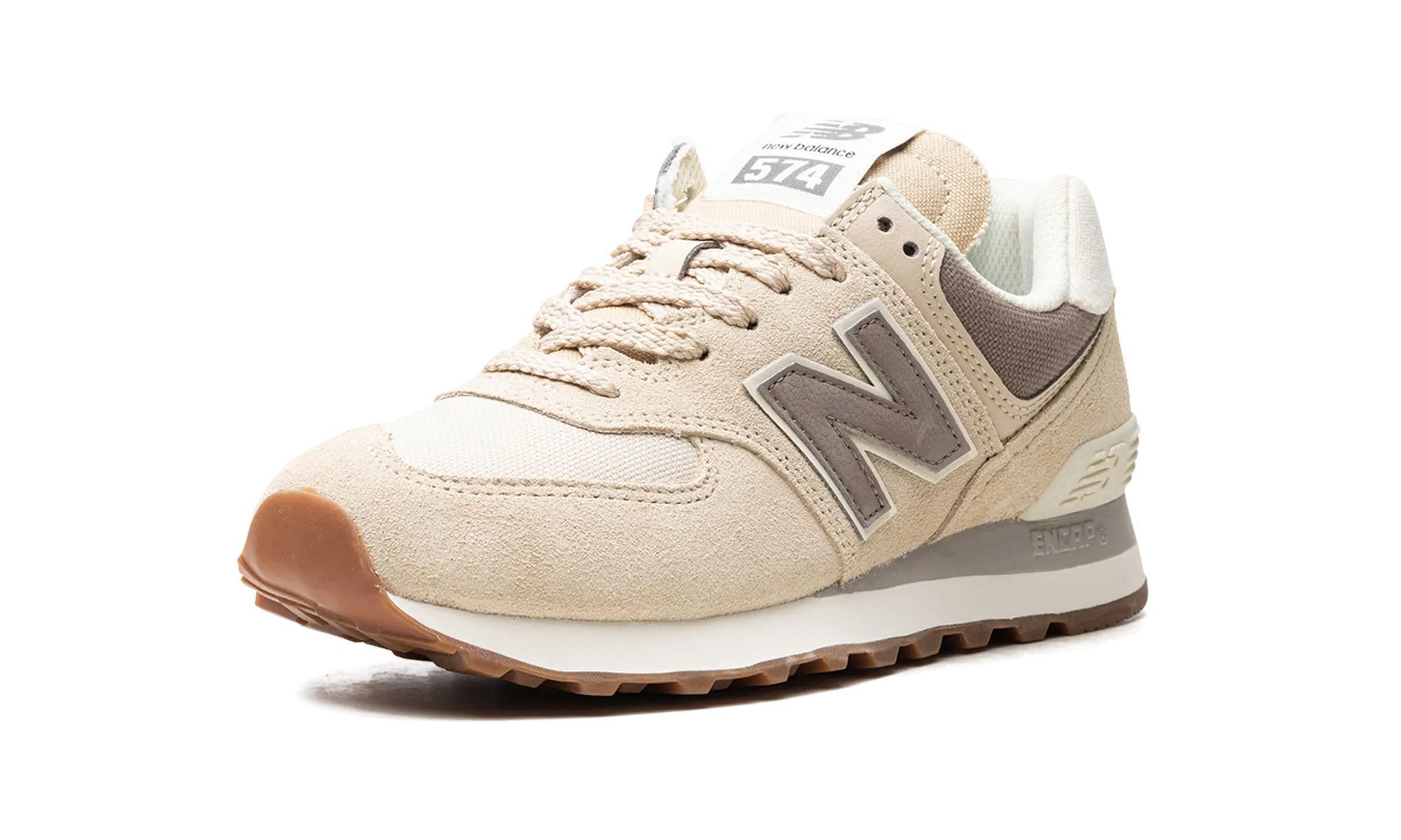 574 WMNS "Beige Brown" short - distance runner winter use