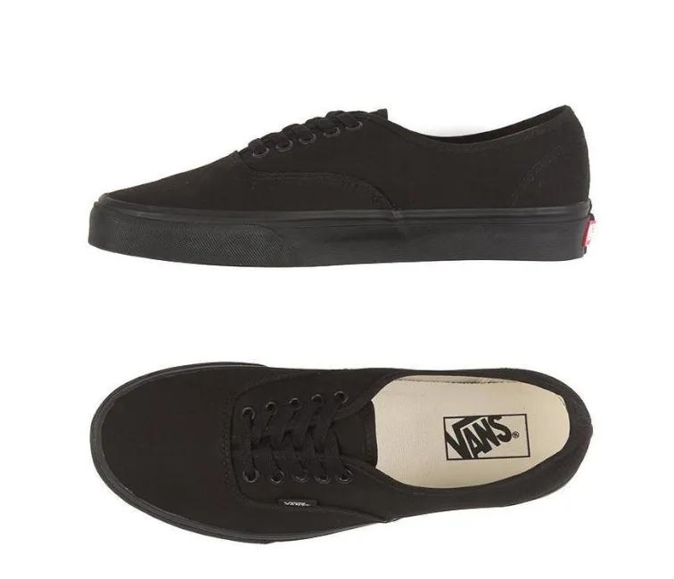 Cushioned Midsole Geometry Vans Authentic (Black/Black)