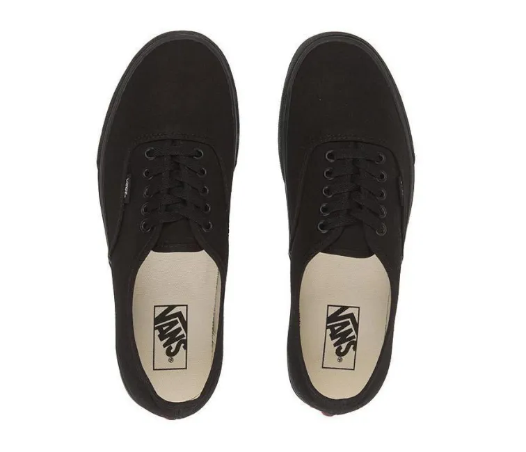 Vans Authentic (Black/Black) Ultra Performance Customizable Fit Mechanism