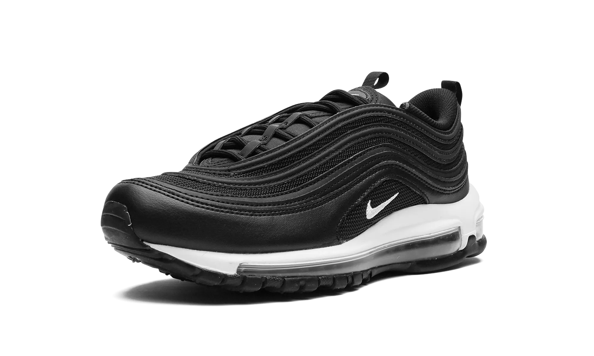 proper alignment leather upper shoes AIR MAX 97 MNS WMNS "Next Nature Black"