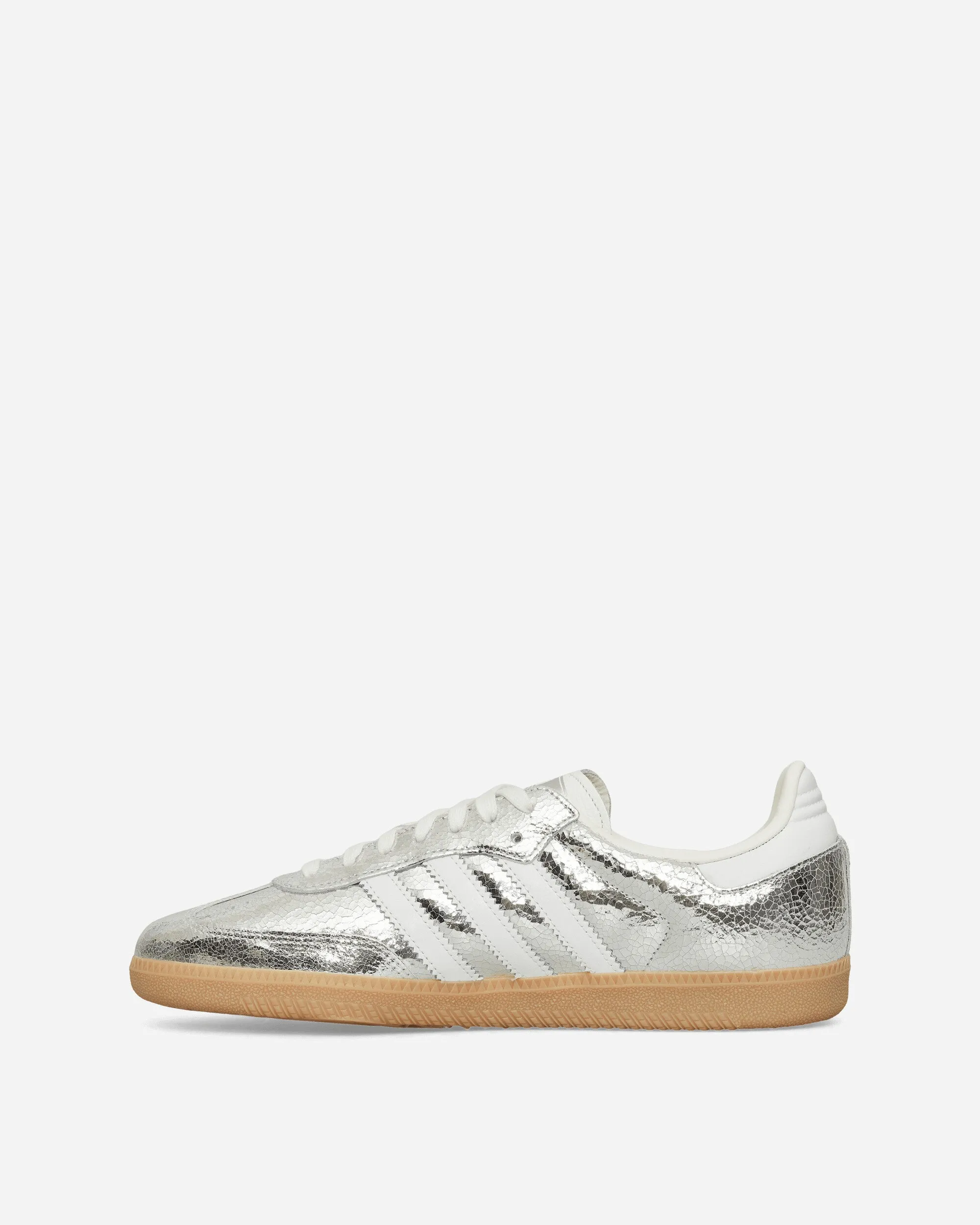Women's Samba OG Sneakers Silver Metallic / Cloud White Sculpted cushioning Comfort Frame