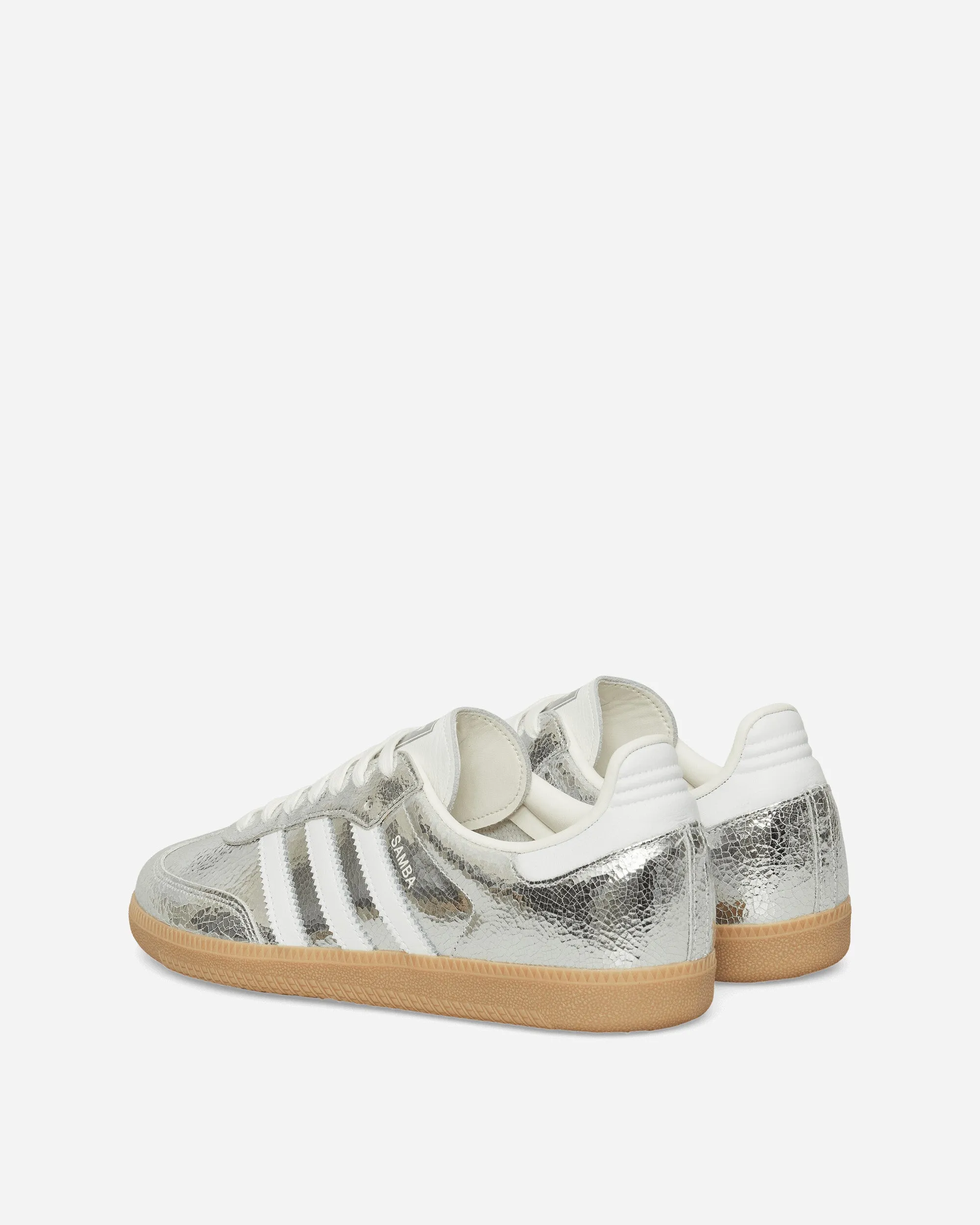 Women's Samba OG Sneakers Silver Metallic / Cloud White Simple Look