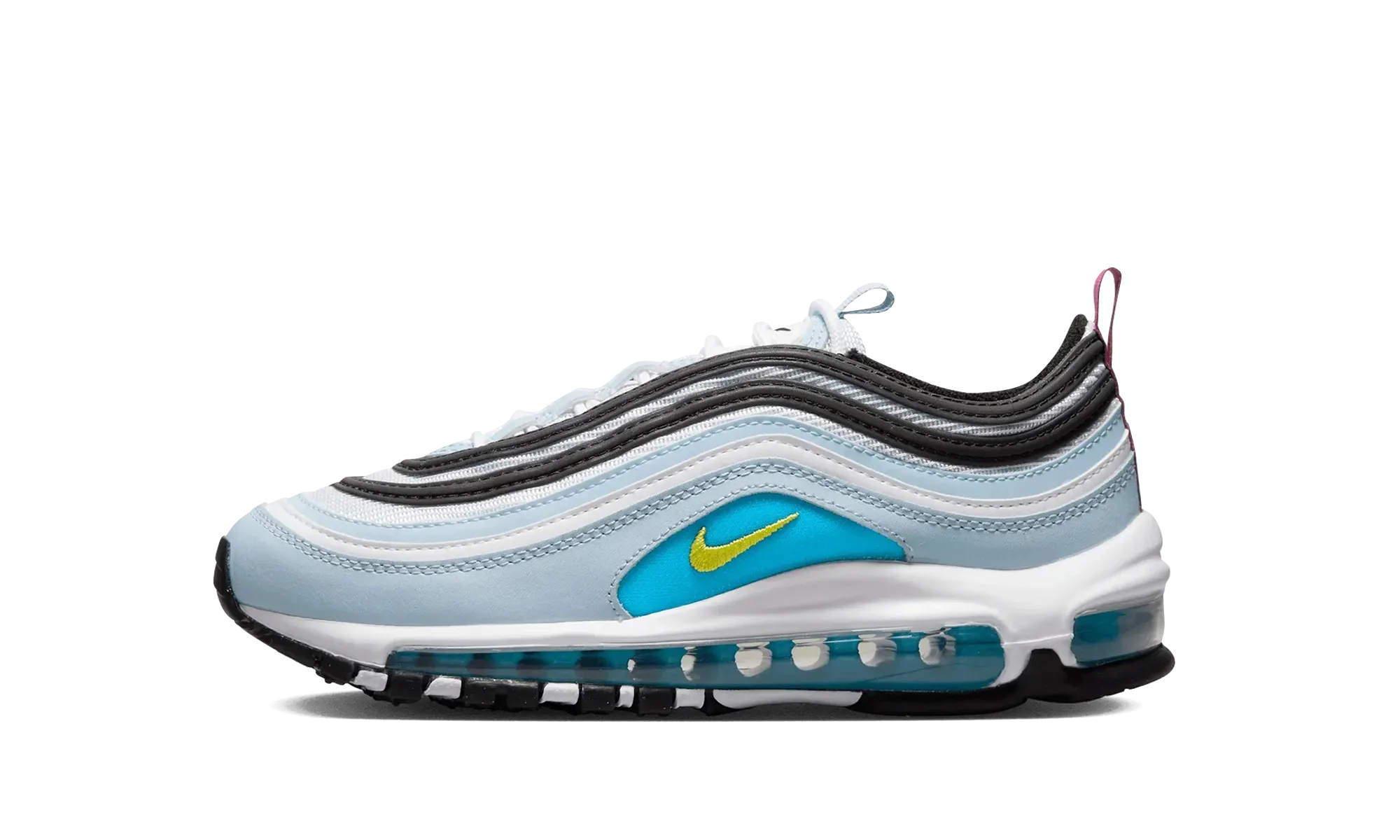 shoe stretchers Durable outsole Air Max 97 GS "Blue Whisper Opti Yellow"
