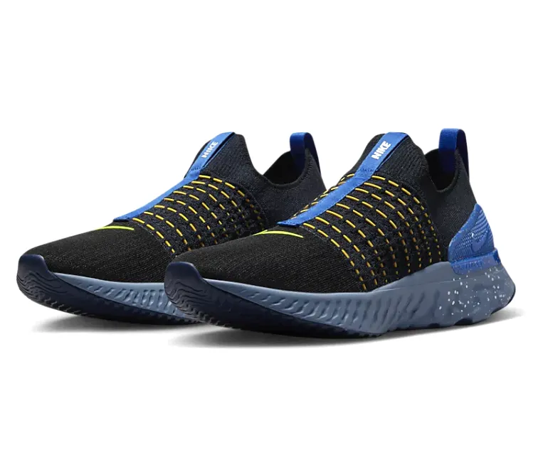 Men??s Nike React Phantom Run FK 2 (Black/Hyper Royal) Walk Ease Motion Comfort