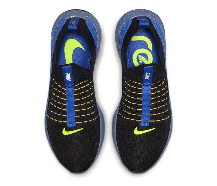 Men??s Nike React Phantom Run FK 2 (Black/Hyper Royal) Breathable Material Slip Vibe