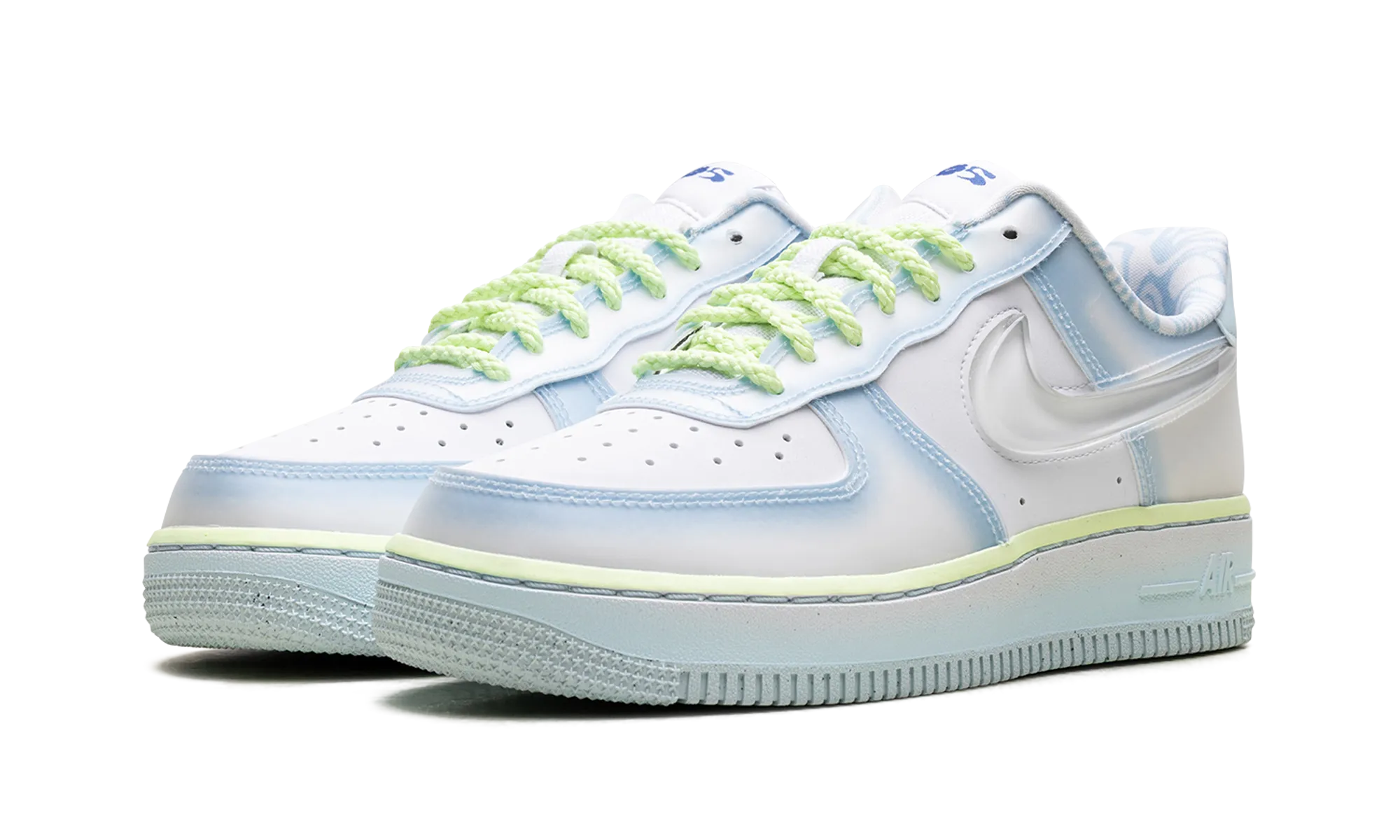 Stretchable Openings Air Force 1 Low WMNS "Serena Williams Design Crew Psychic Blue"