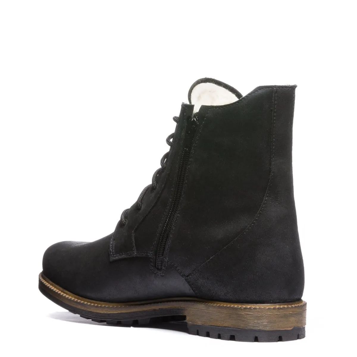 Anfibio Turin Side Zipper Wool Lined Boot - 4918 Seamless Comfort Weather Resistant User