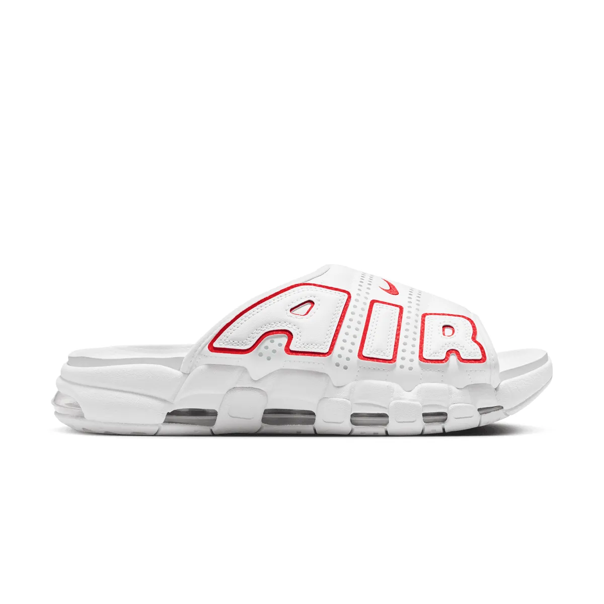 seniors' Muted Air More Uptempo Slide 'White Red'