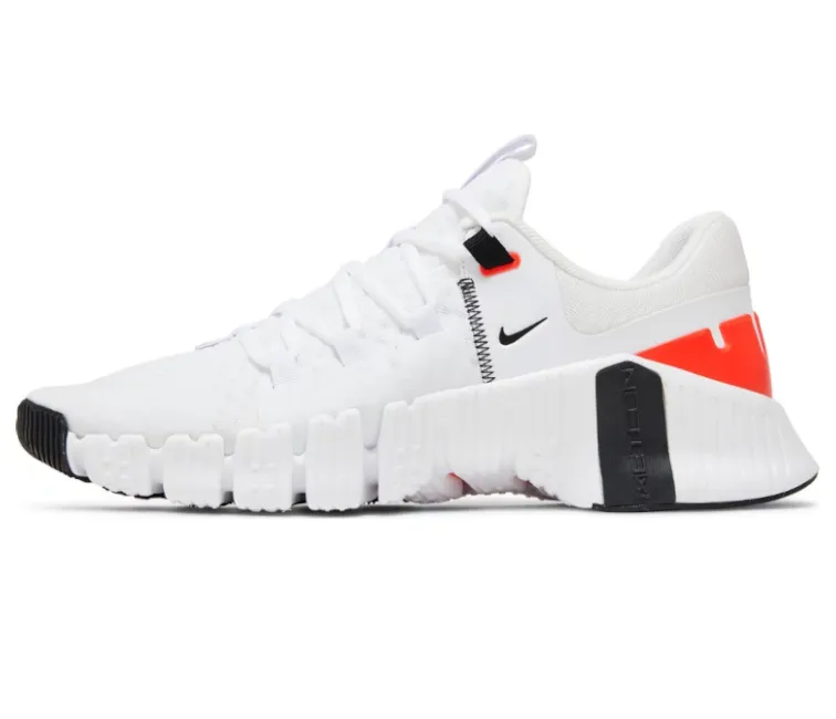 Men's Nike Free Metcon 5 (White/Bright Crimson) Comfortable Outsole