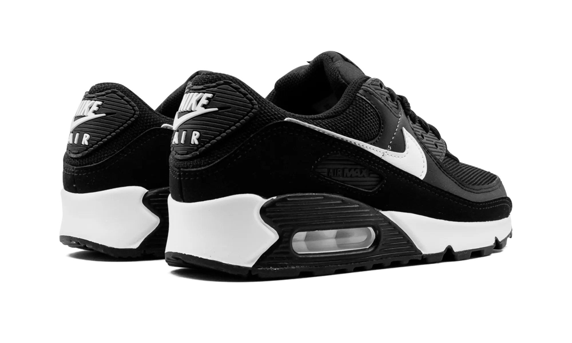 AIR MAX 90 MNS WMNS "Black / White" plyometric training running shoes