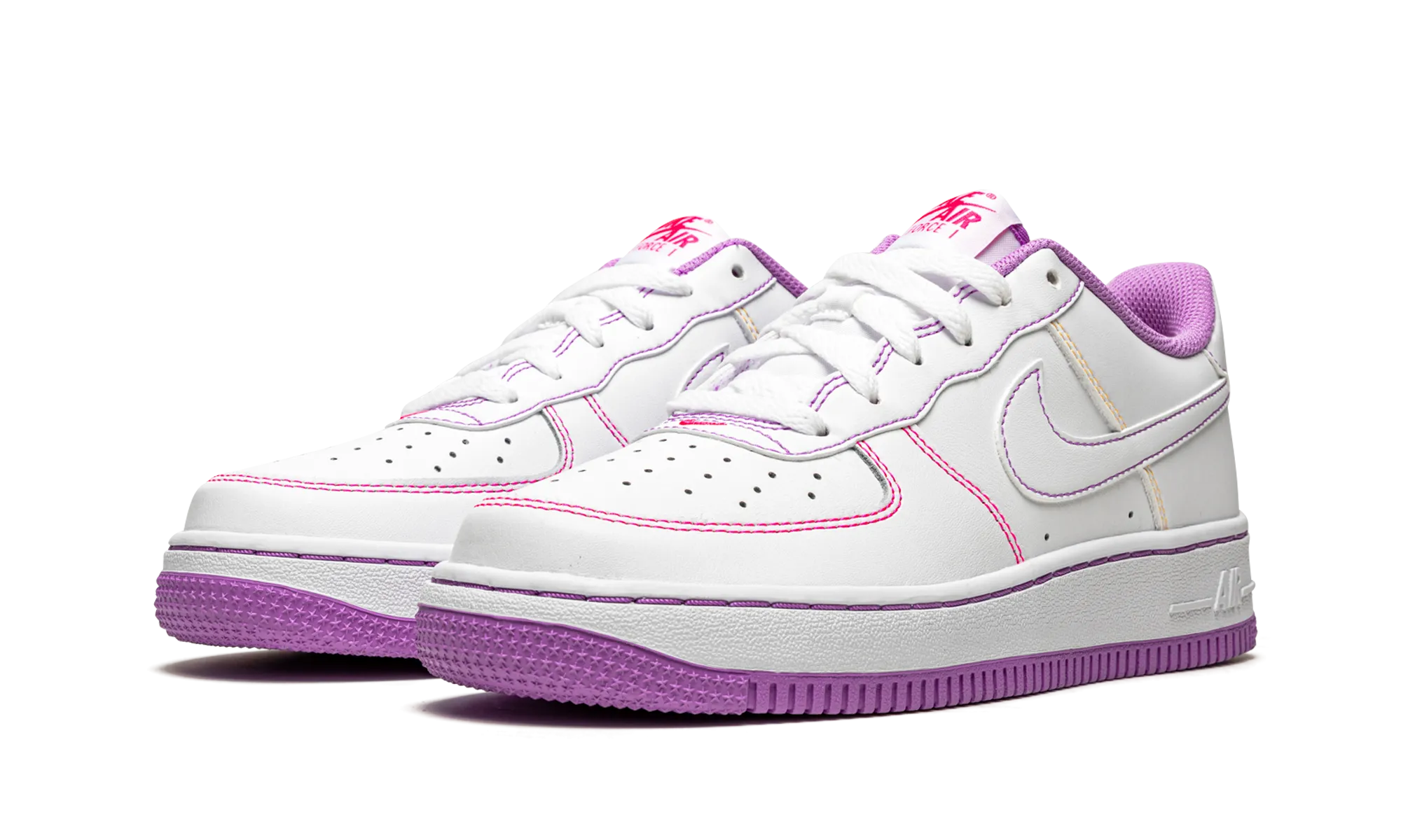 Ergonomic Heel Counter Air Force 1 Low GS "Contrast Stitch - Fuchsia Glow"