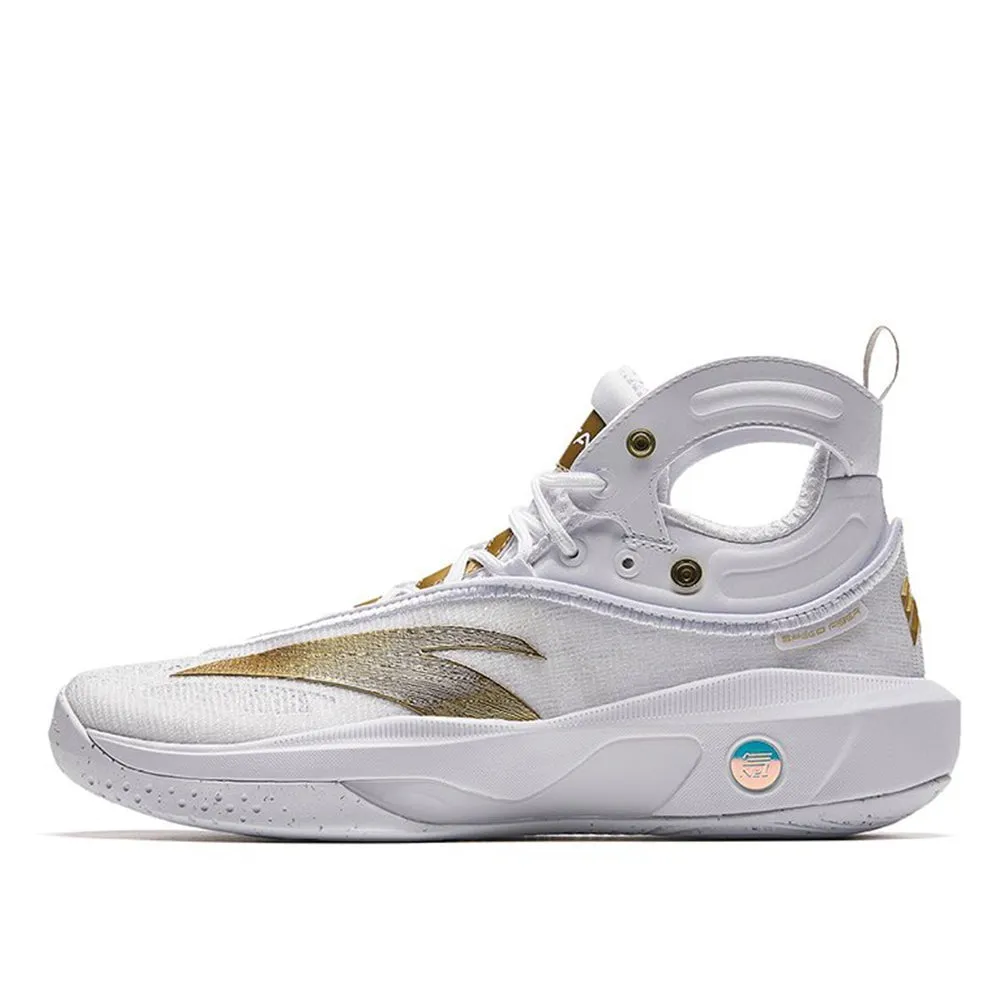ANTA Men's Klay Thompson KT8 Platinum Basketball Shoes Sturdy Construction Game-Ready Cushioning